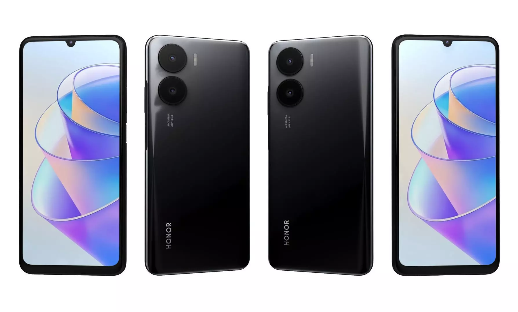 Honor Play 40 Plus Black High Poly 3D model_13