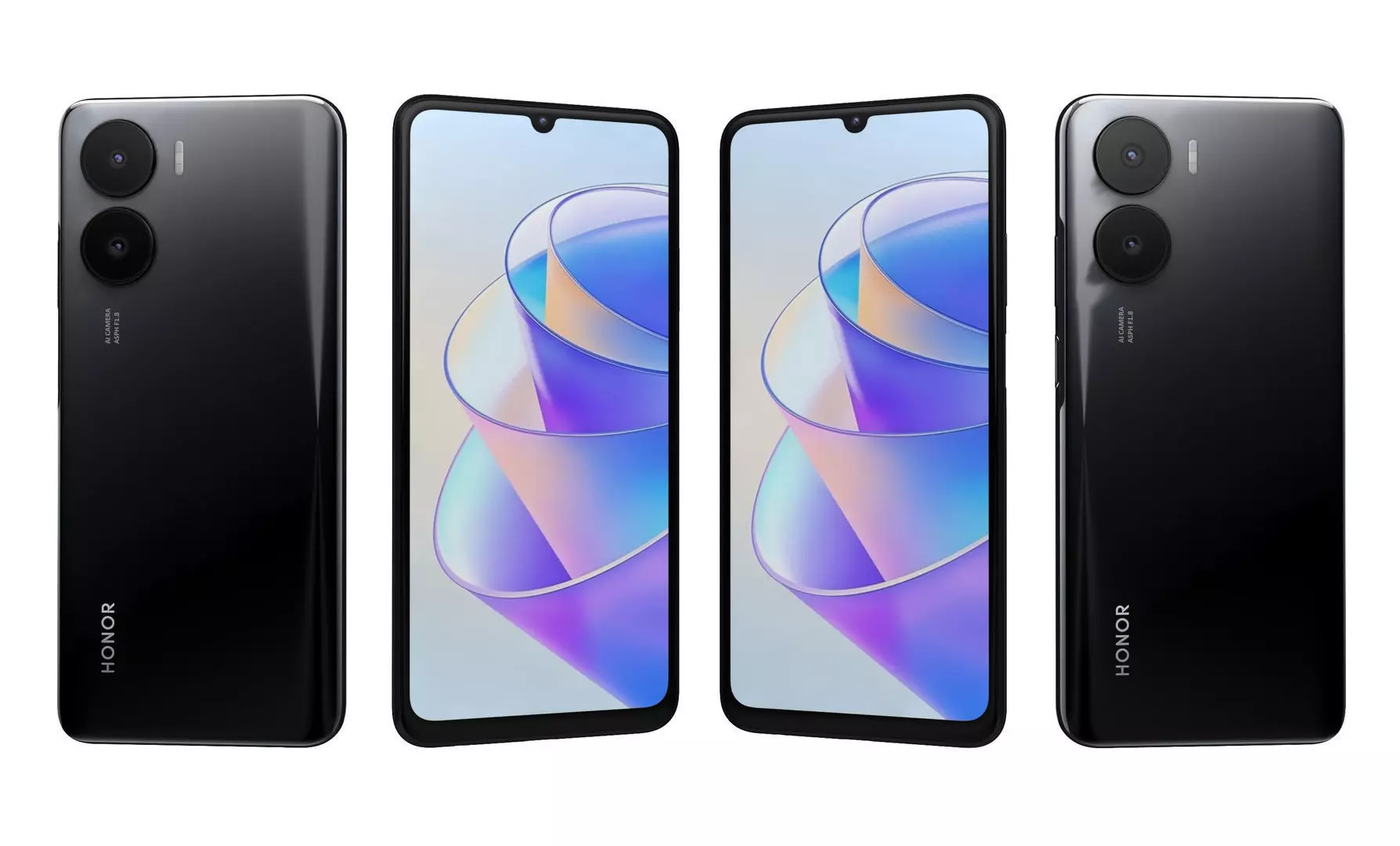 Honor Play 40 Plus Black High Poly 3D model_18