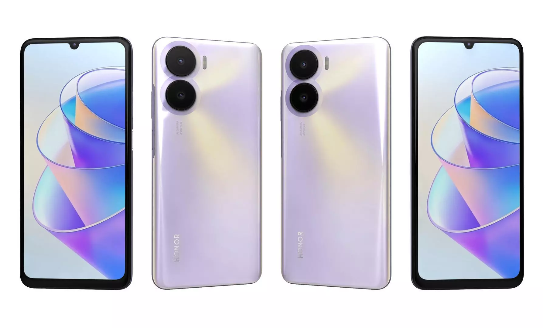 Honor Play 40 Plus Purple High Poly 3D model_4