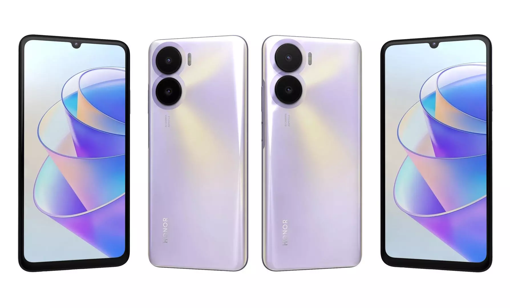 Honor Play 40 Plus Purple High Poly 3D model_2