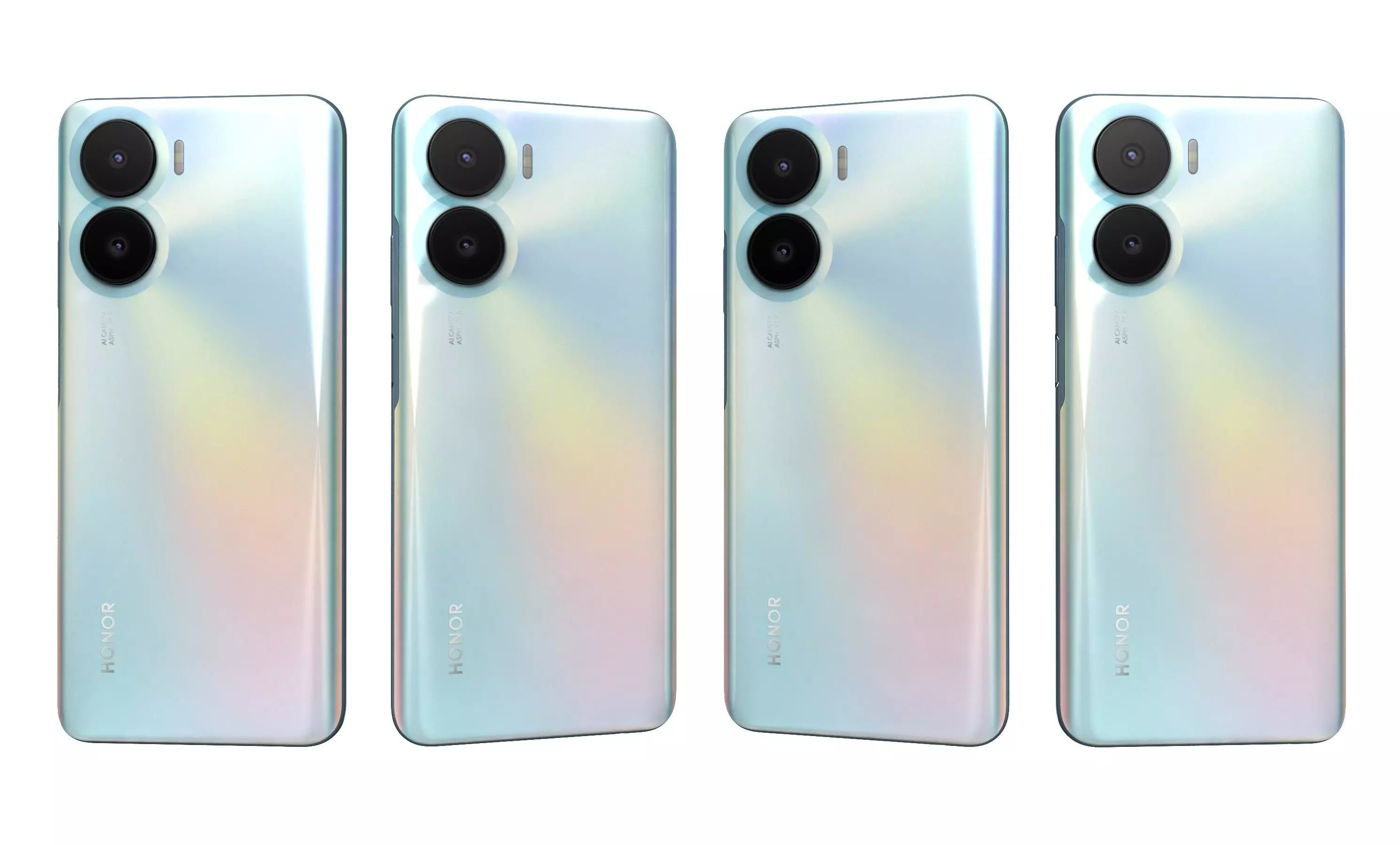 Honor Play 40 Plus Silver High Poly 3D model_5