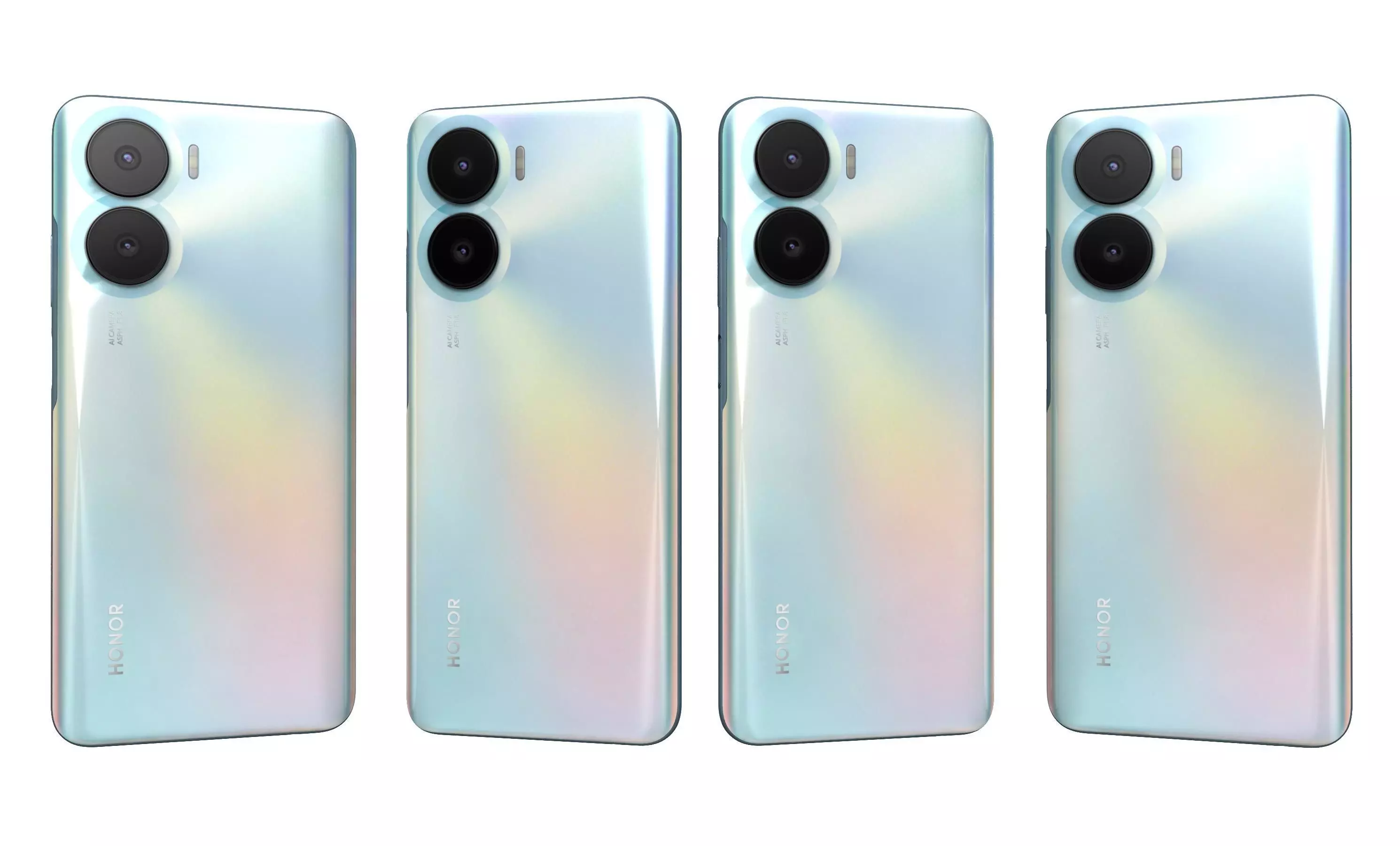 Honor Play 40 Plus Silver High Poly 3D model_3