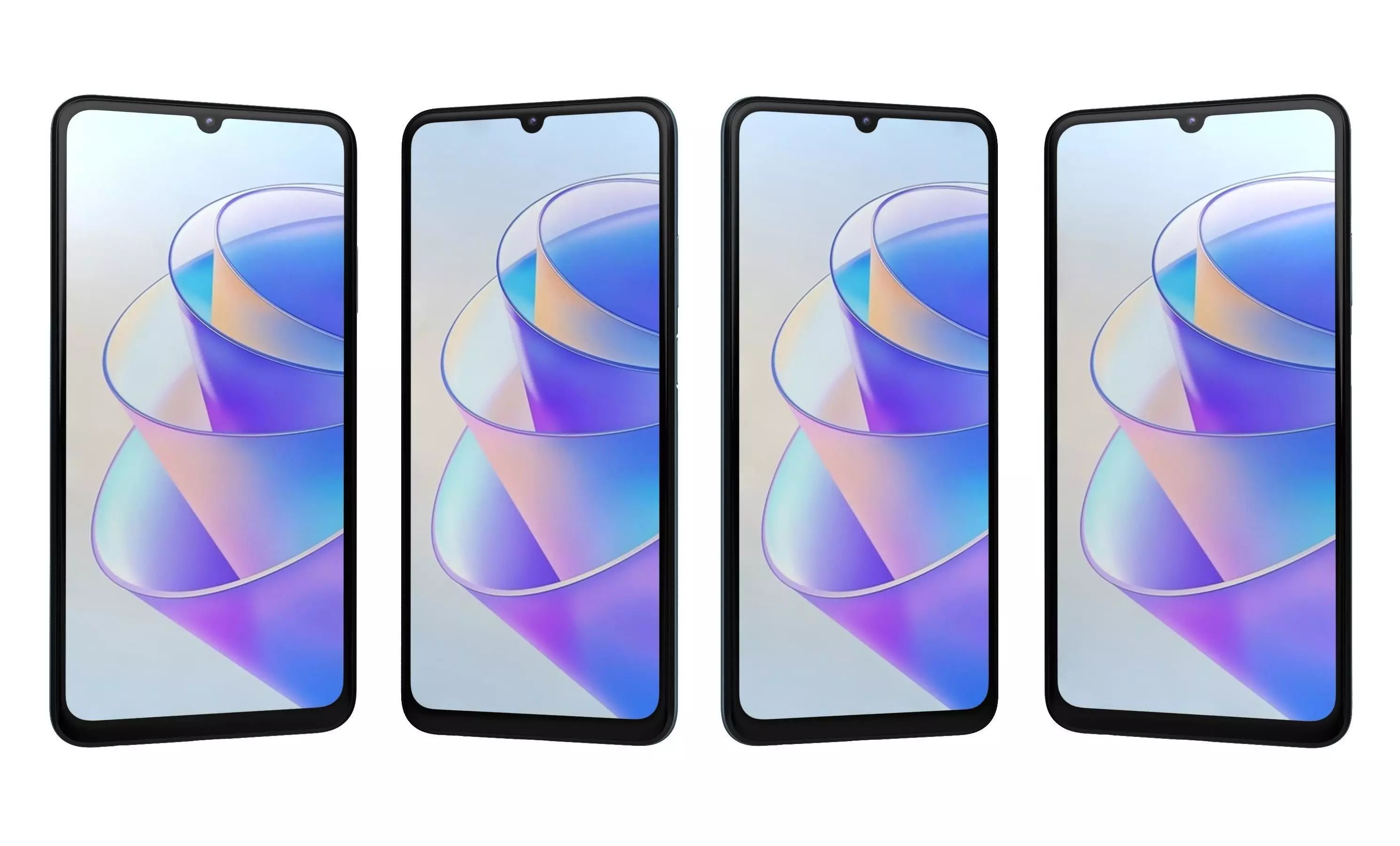 Honor Play 40 Plus Silver High Poly 3D model_1