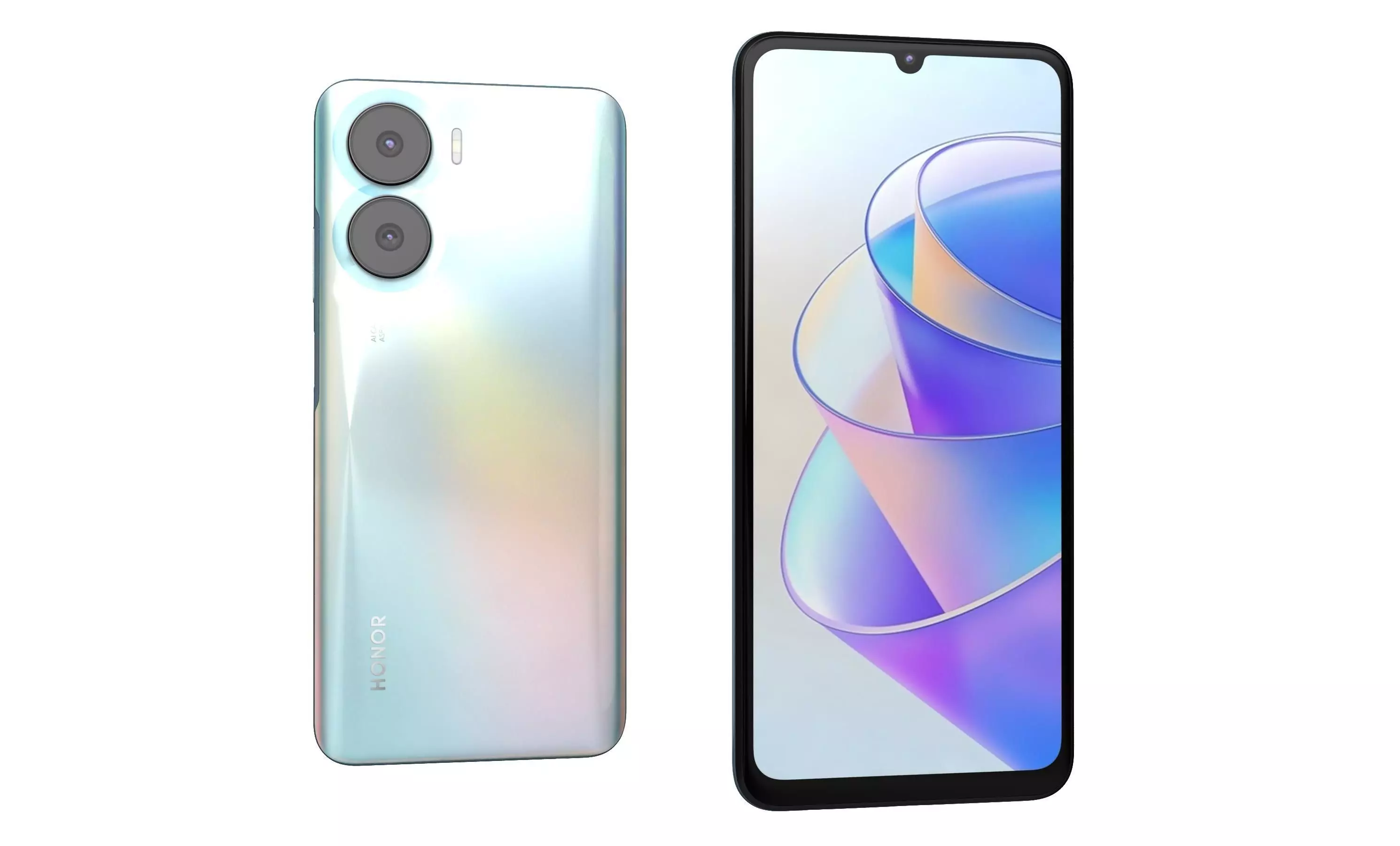 Honor Play 40 Plus Silver High Poly 3D model_8