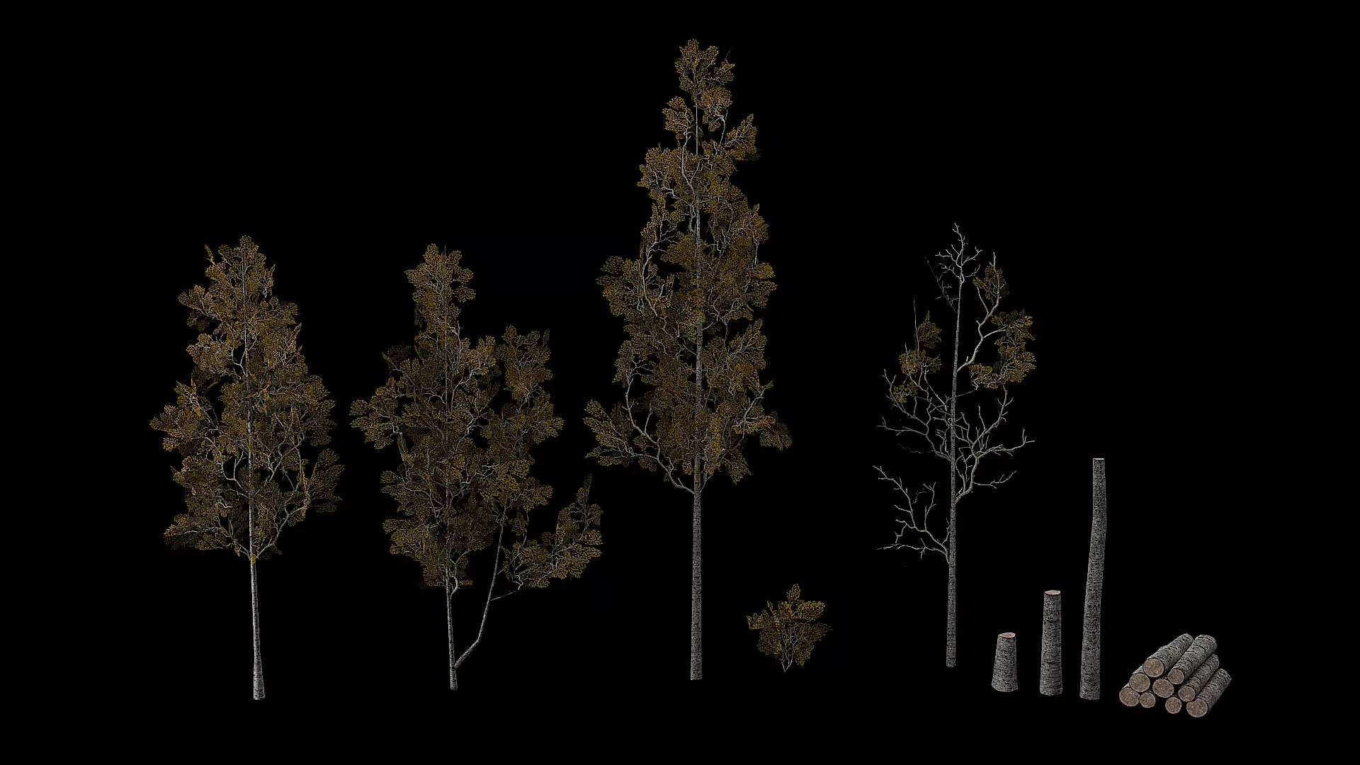 PSX Style Retro Nature Pack Low-poly 3D model_6