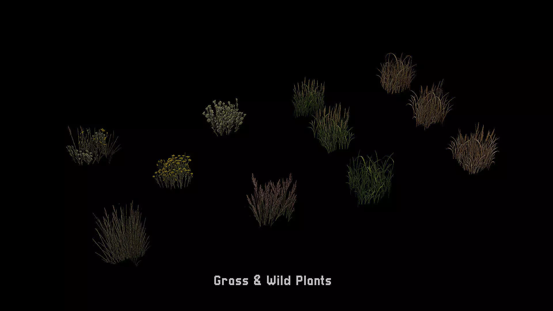 PSX Style Retro Nature Pack Low-poly 3D model_8