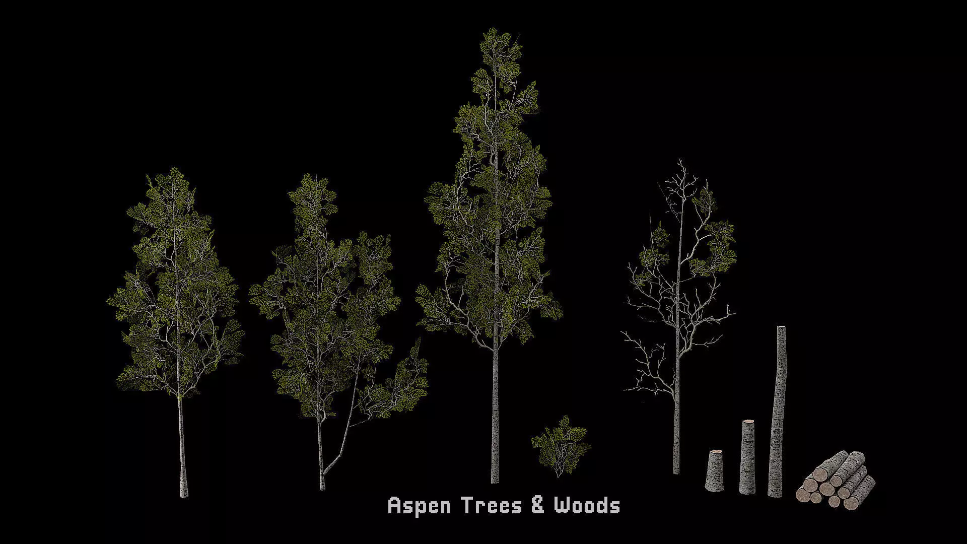 PSX Style Retro Nature Pack Low-poly 3D model_5