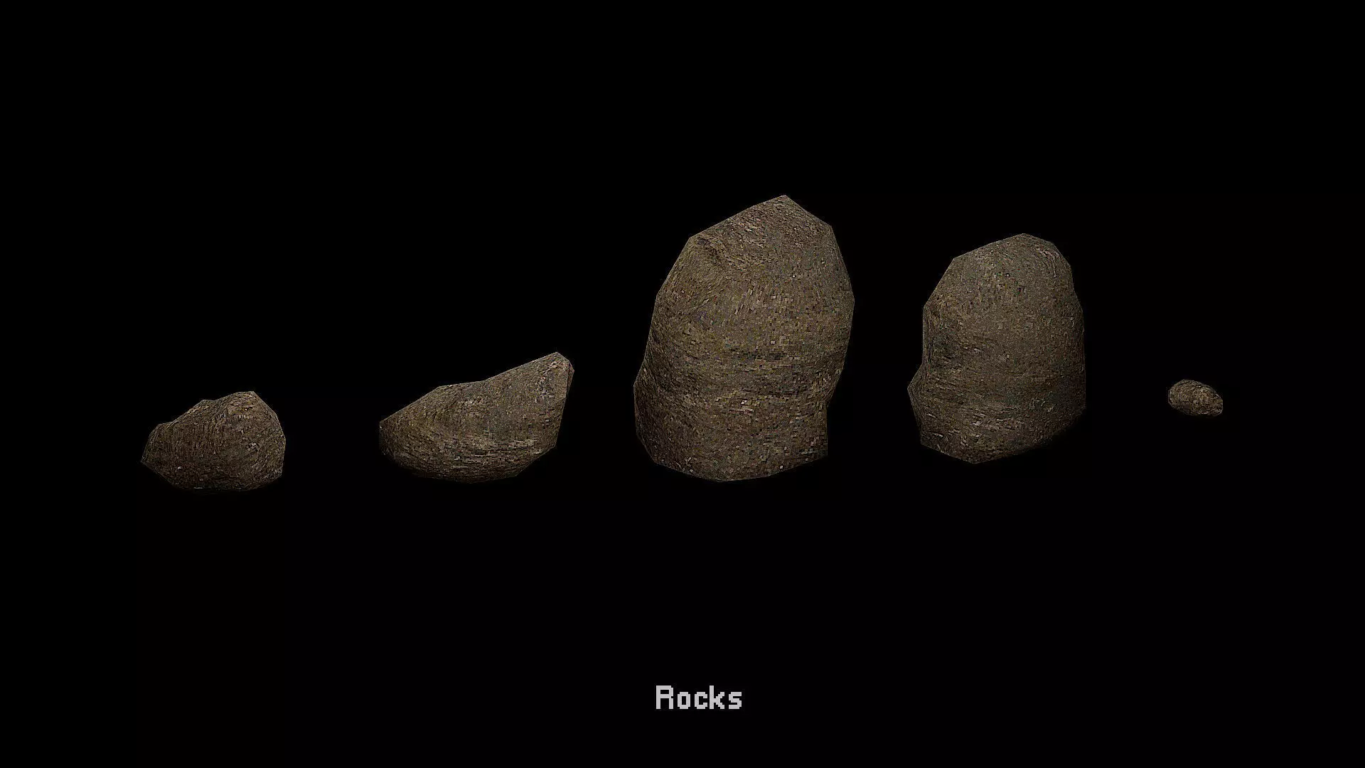 PSX Style Retro Nature Pack Low-poly 3D model_9