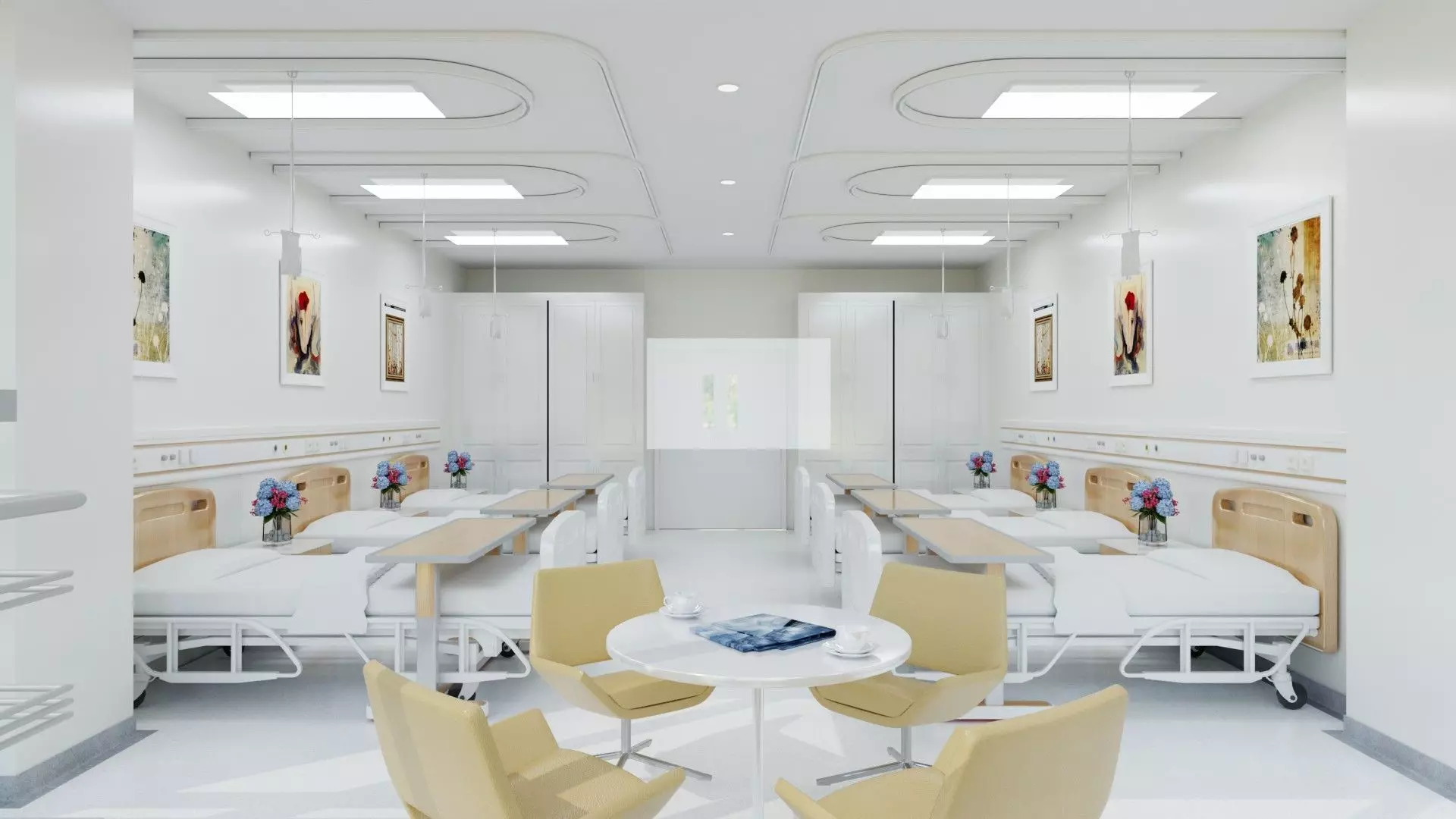 Sanatorium blender Low-poly 3D model_5