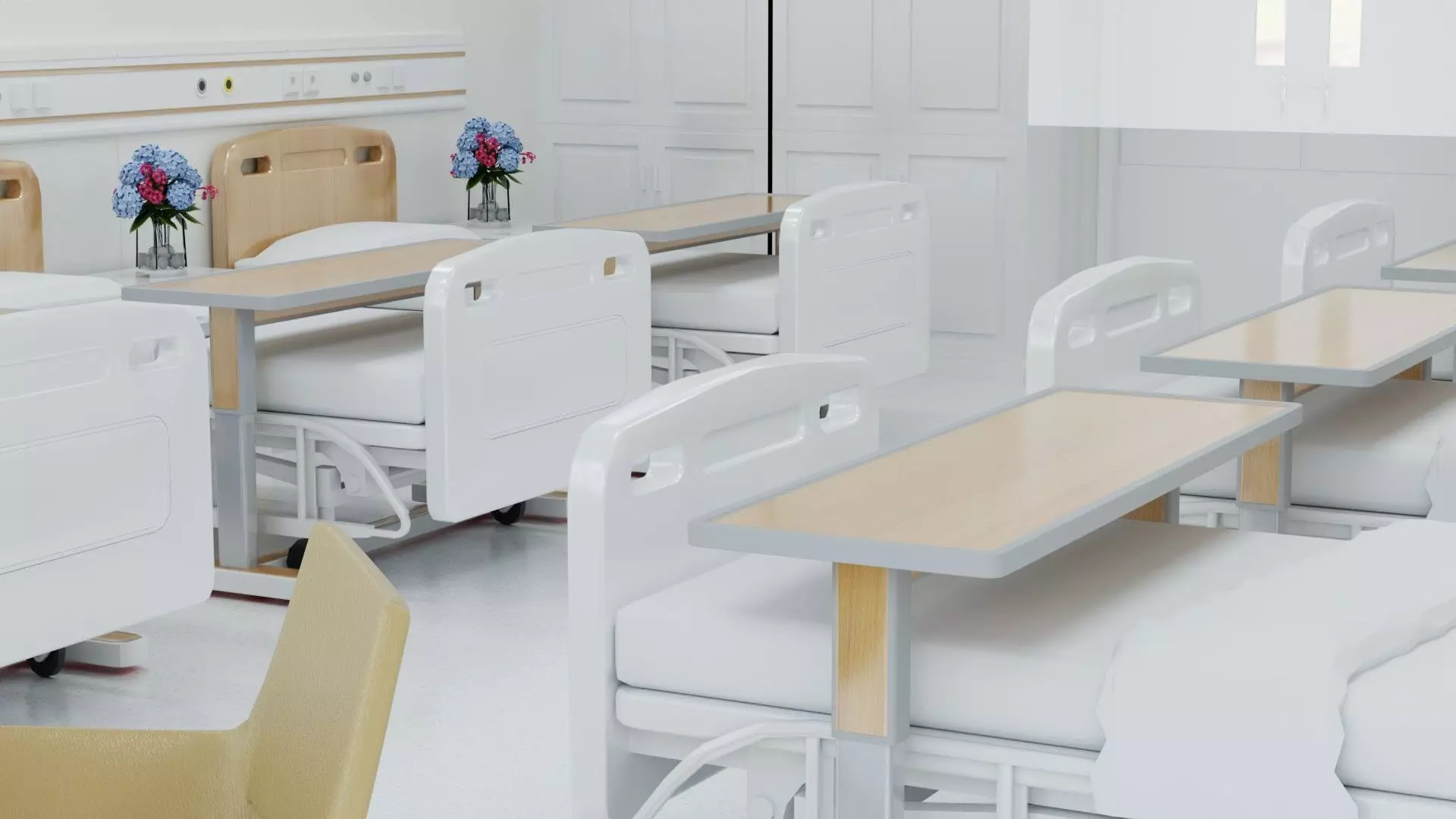 Sanatorium blender Low-poly 3D model_2