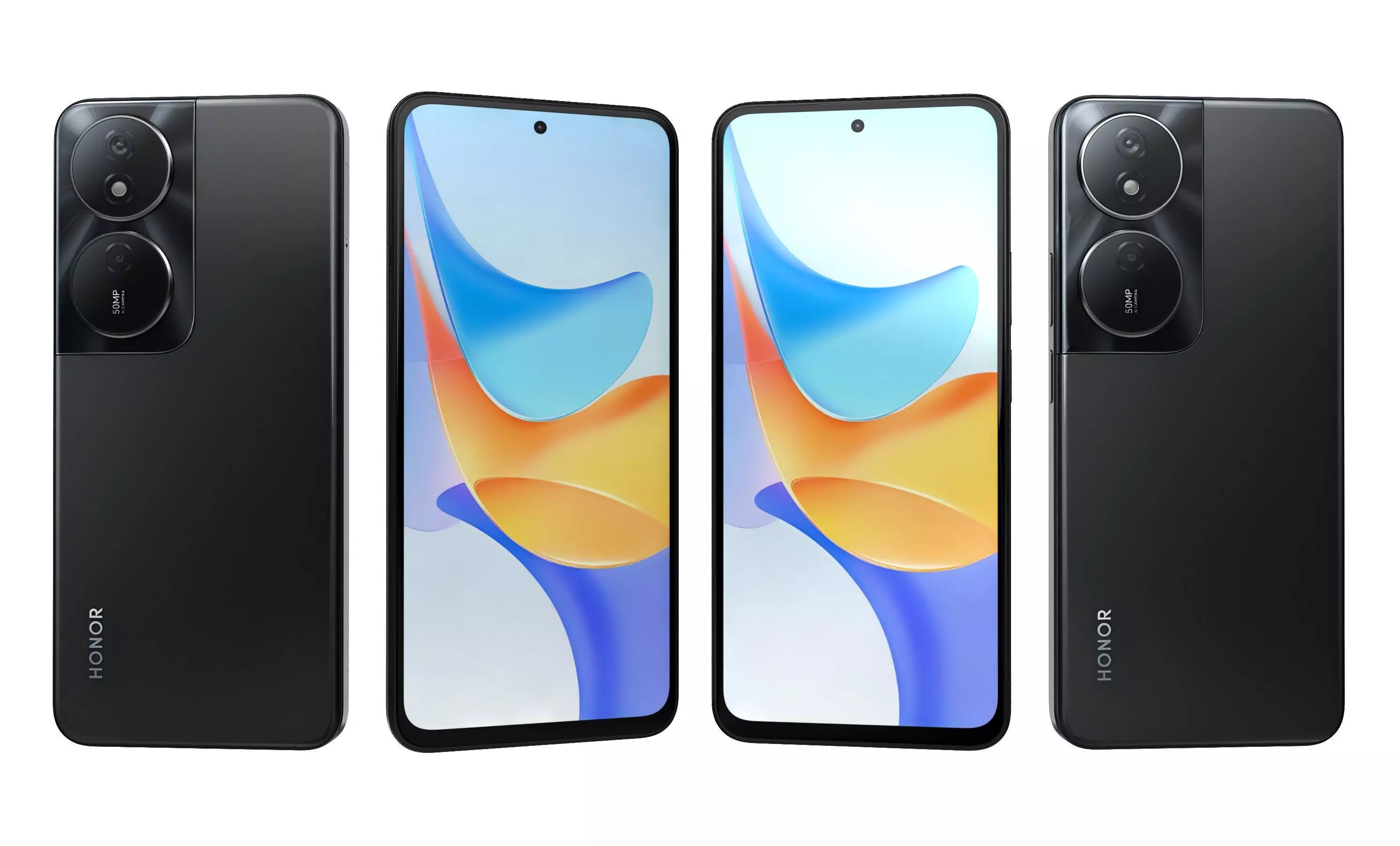 Honor Play 50 Plus Black High Poly 3D model_28