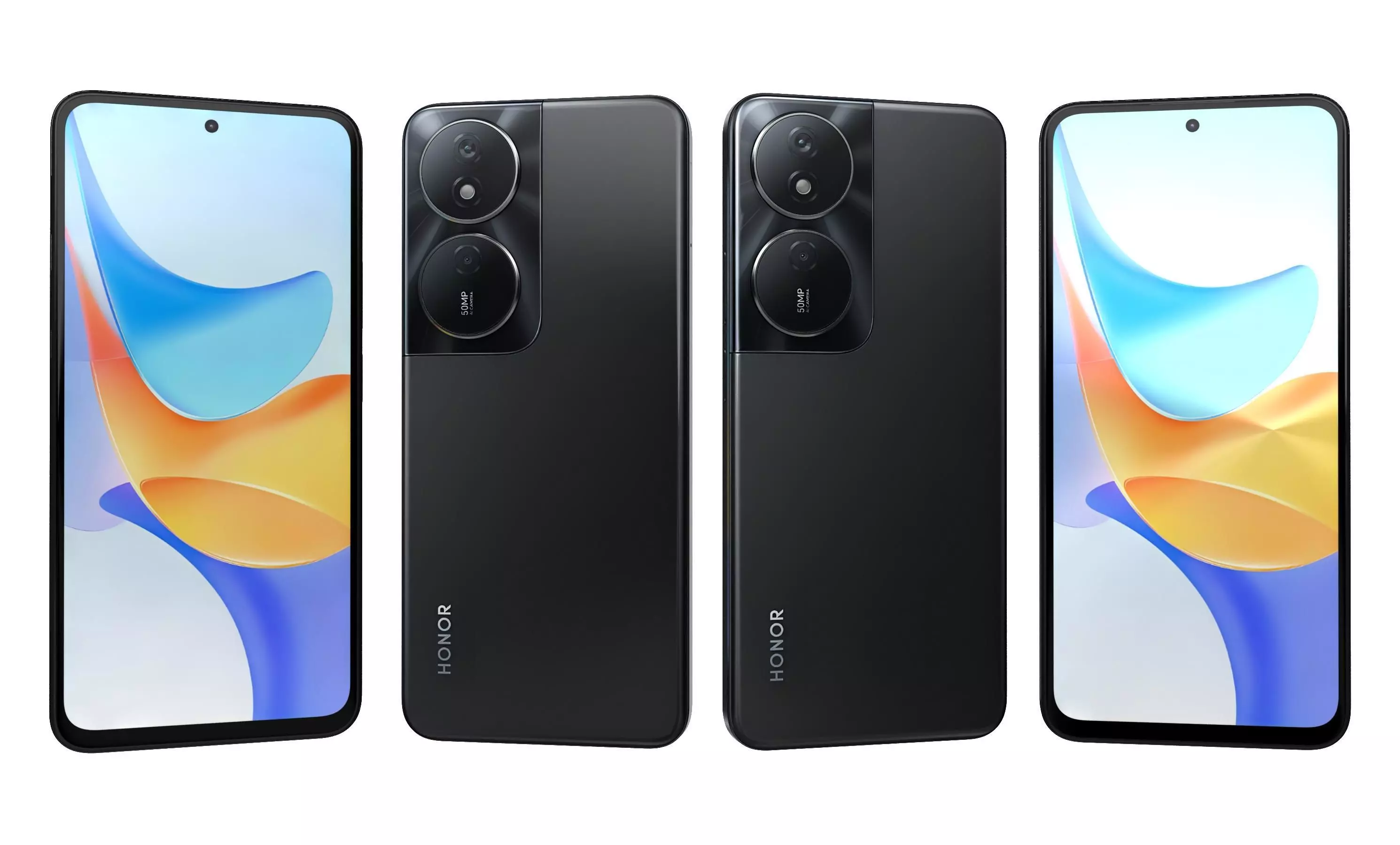 Honor Play 50 Plus Black High Poly 3D model_0