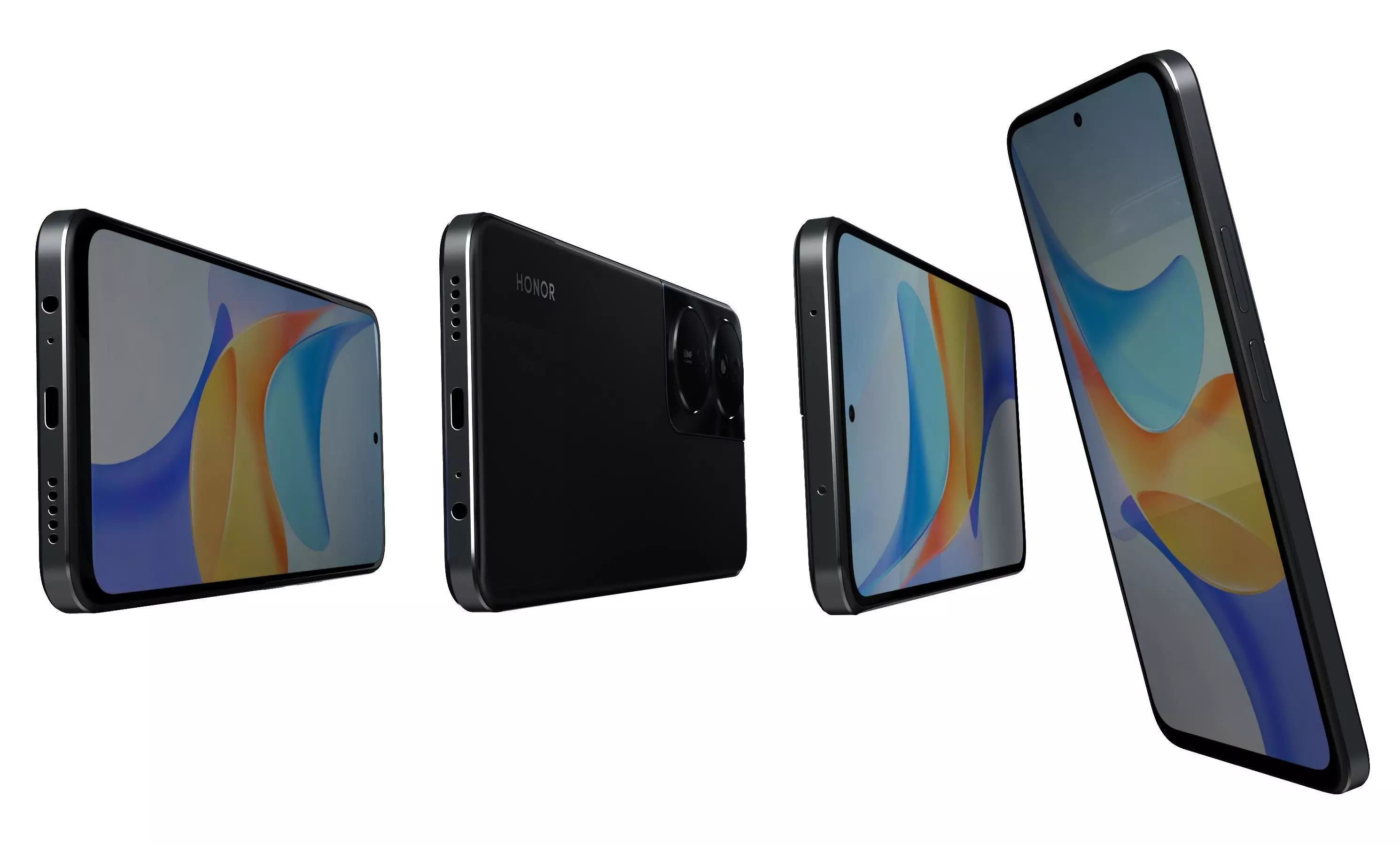 Honor Play 50 Plus Black High Poly 3D model_6