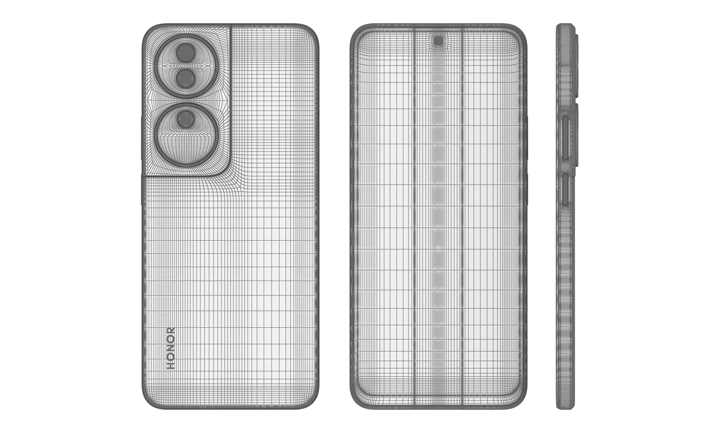 Honor Play 50 Plus Blue High Poly 3D model_12