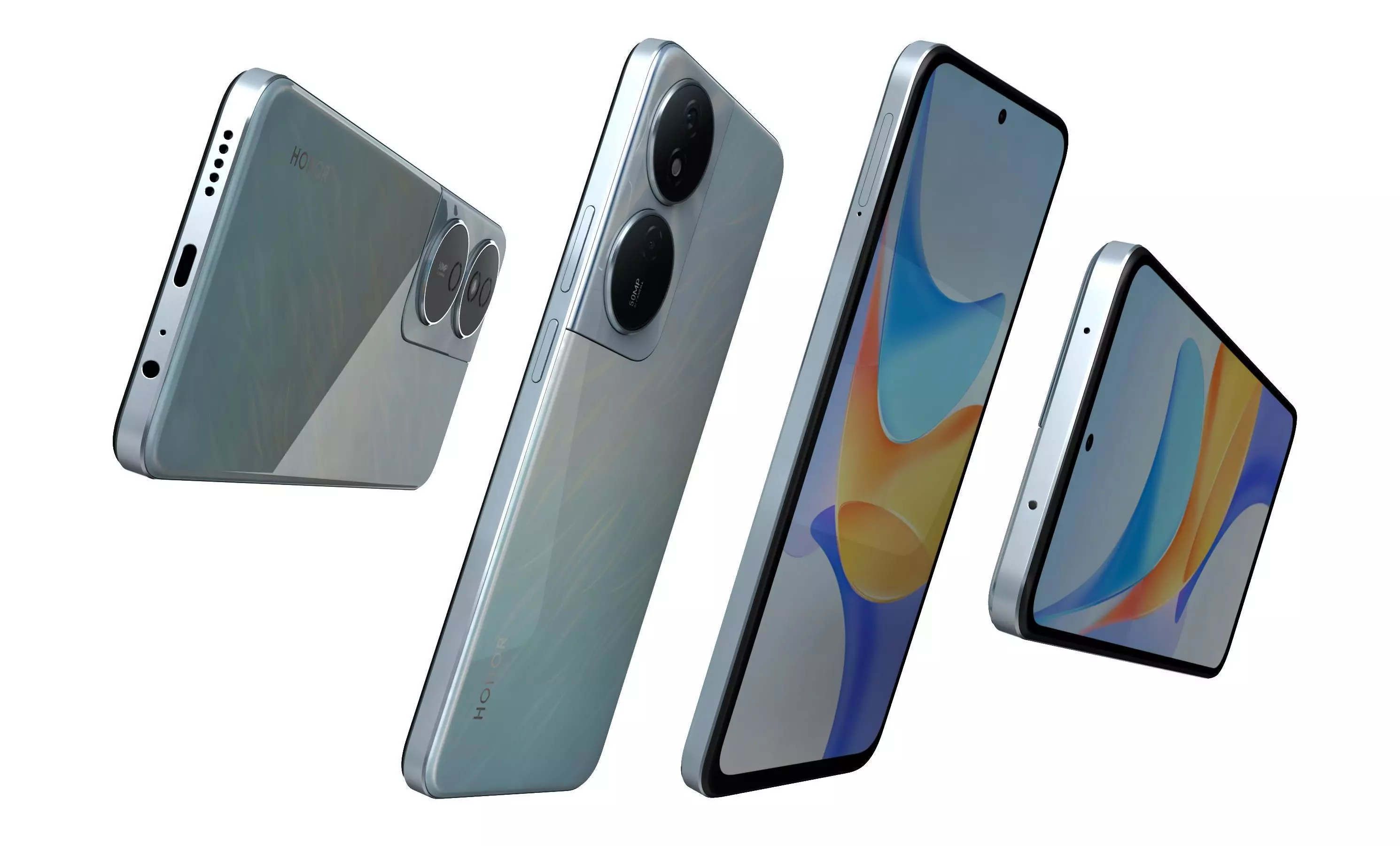 Honor Play 50 Plus Blue High Poly 3D model_5