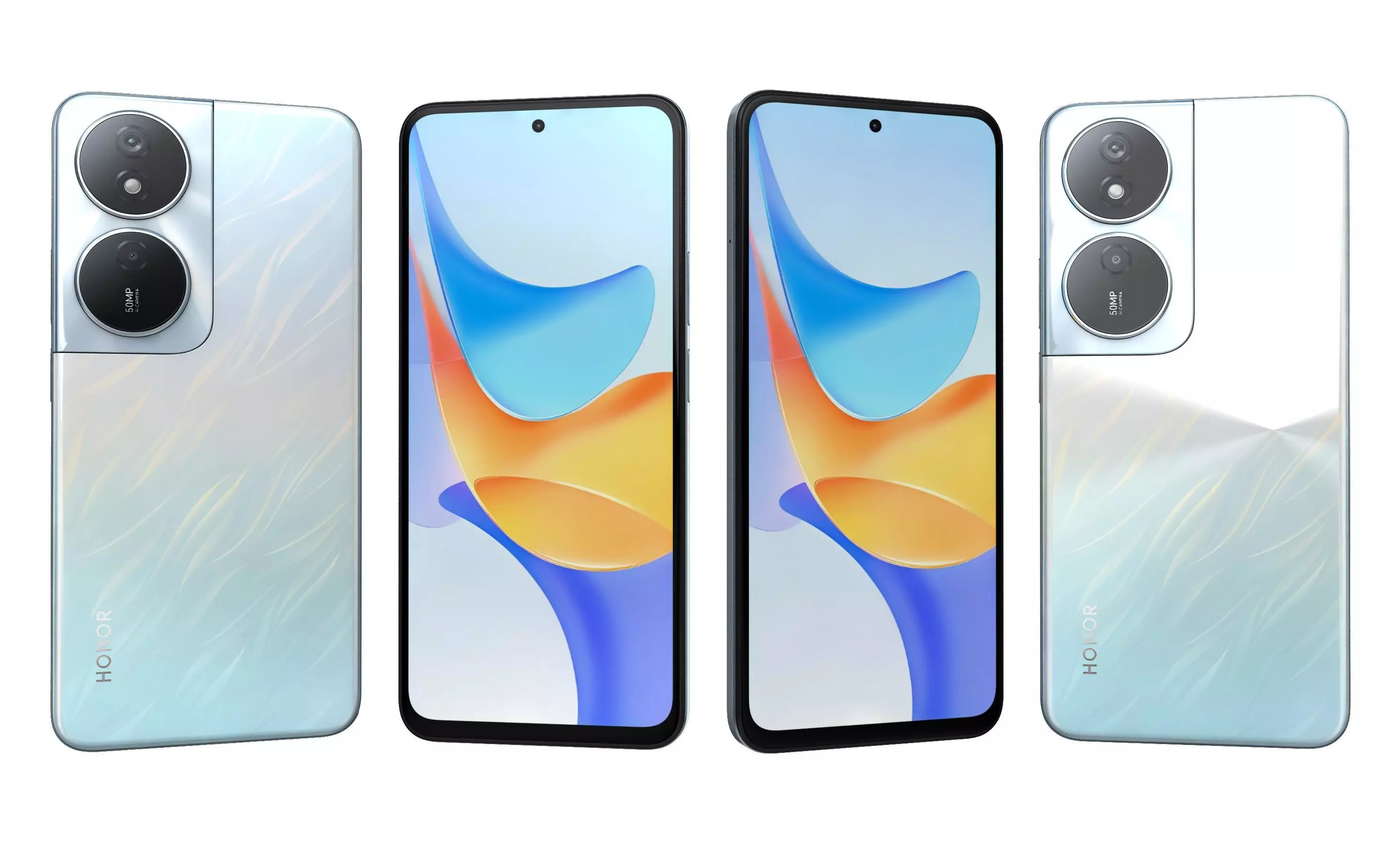 Honor Play 50 Plus Blue High Poly 3D model_0