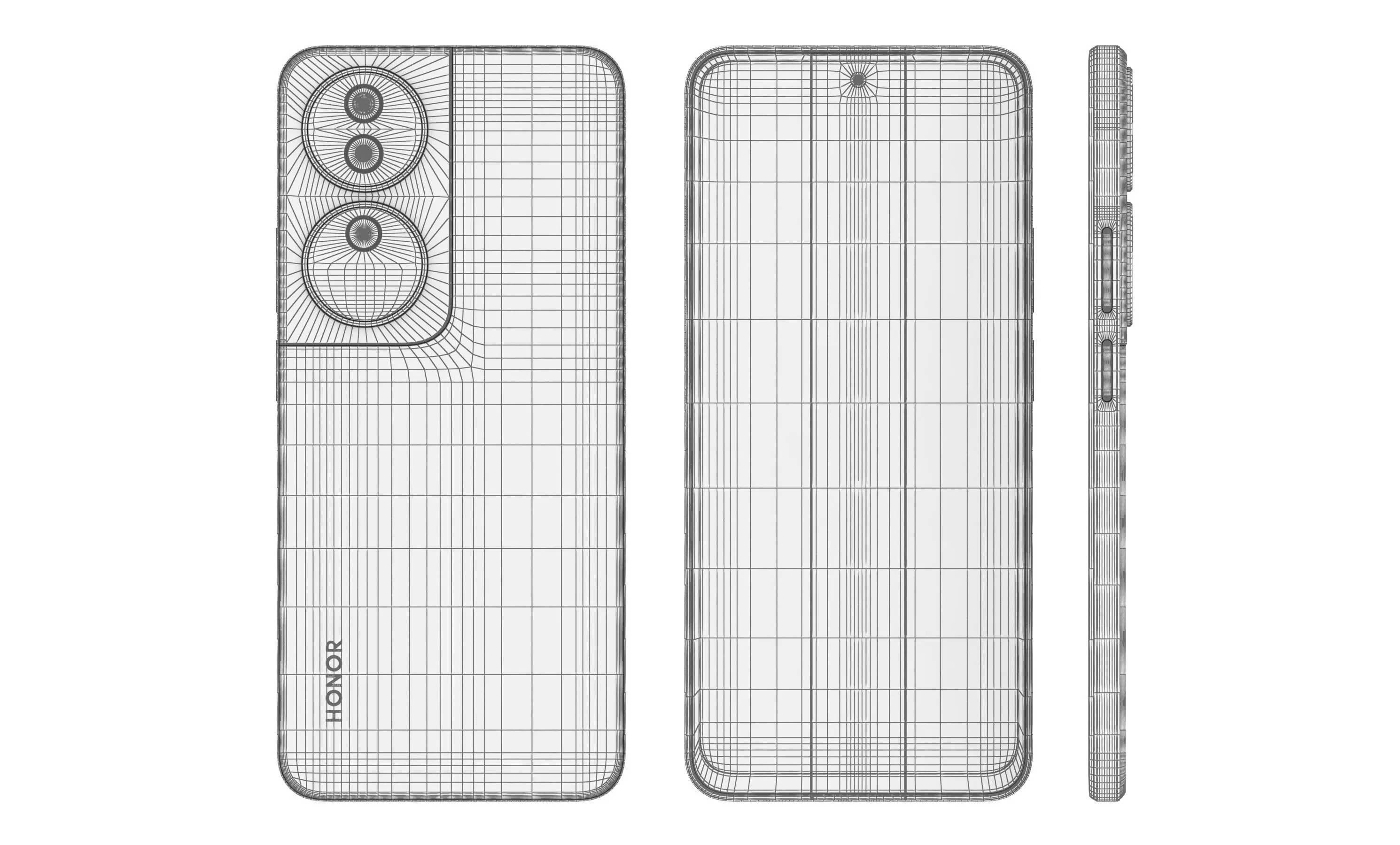 Honor Play 50 Plus Purple High Poly 3D model_11