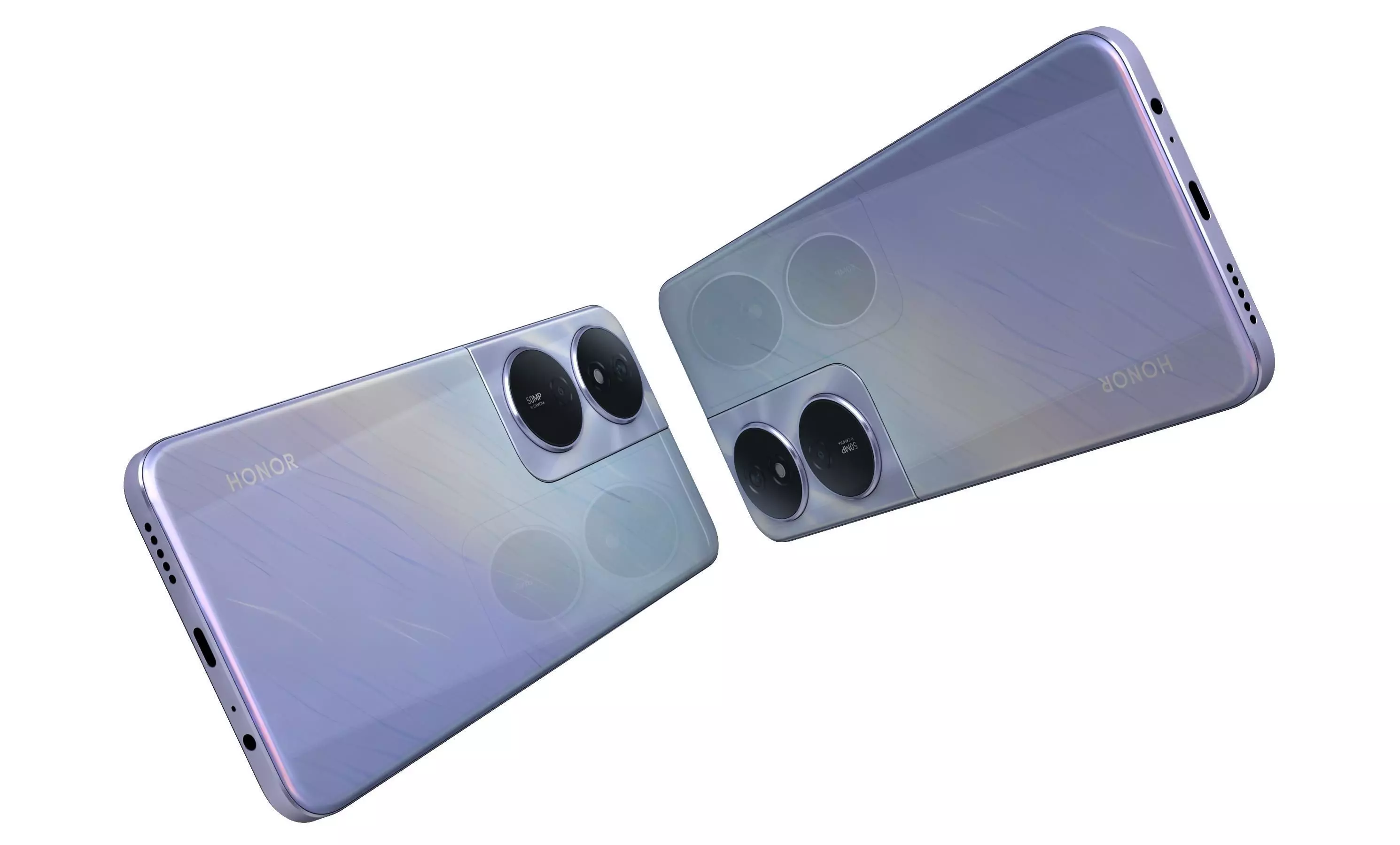 Honor Play 50 Plus Purple High Poly 3D model_6