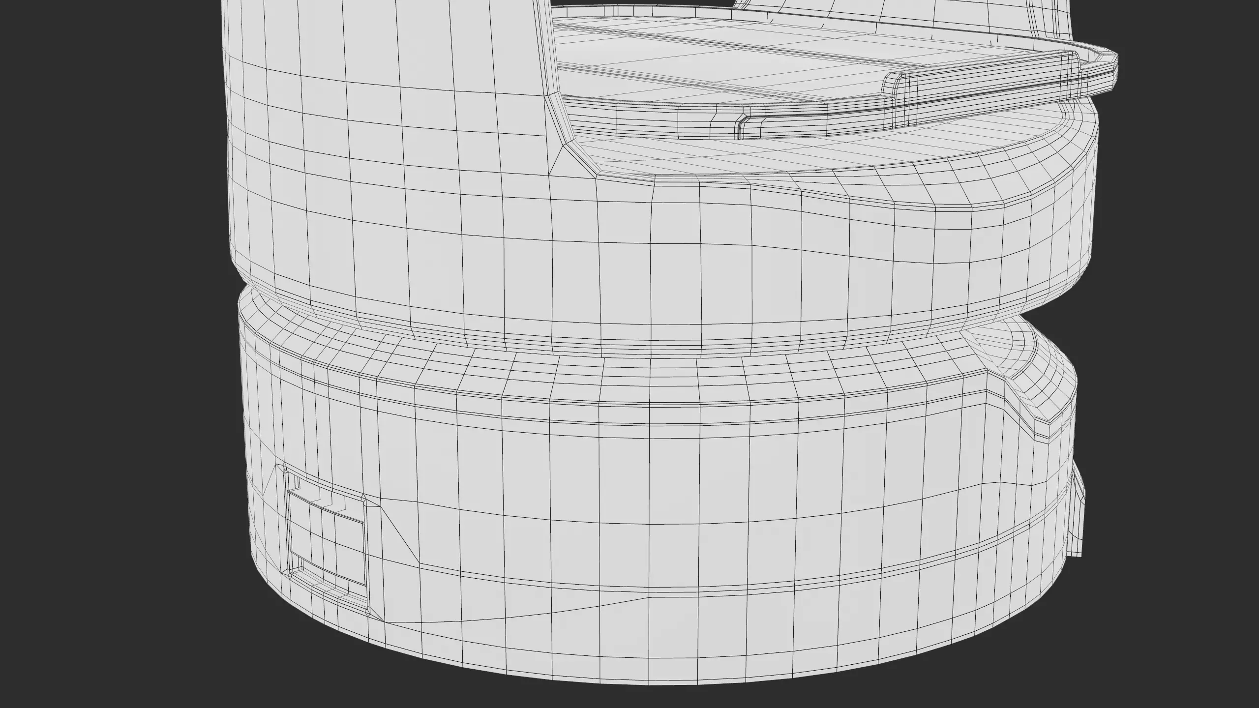 Restaurant Service Robot Waiter BellaBot Pro Black PBR Low-poly 3D model_29