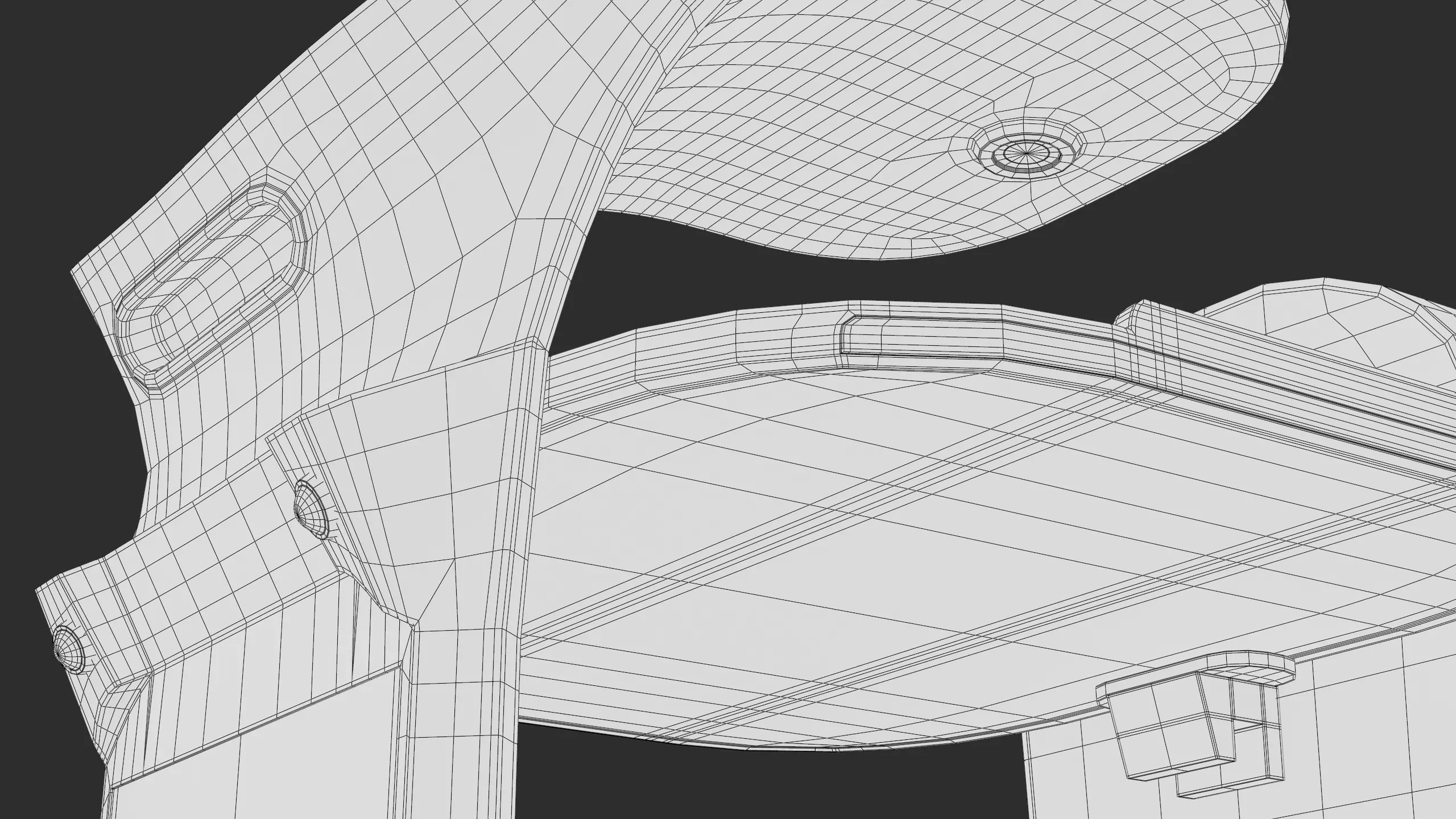 Restaurant Service Robot Waiter BellaBot Pro Black PBR Low-poly 3D model_27