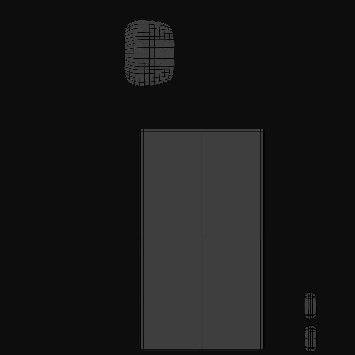 Restaurant Service Robot Waiter BellaBot Pro Black PBR Low-poly 3D model_33