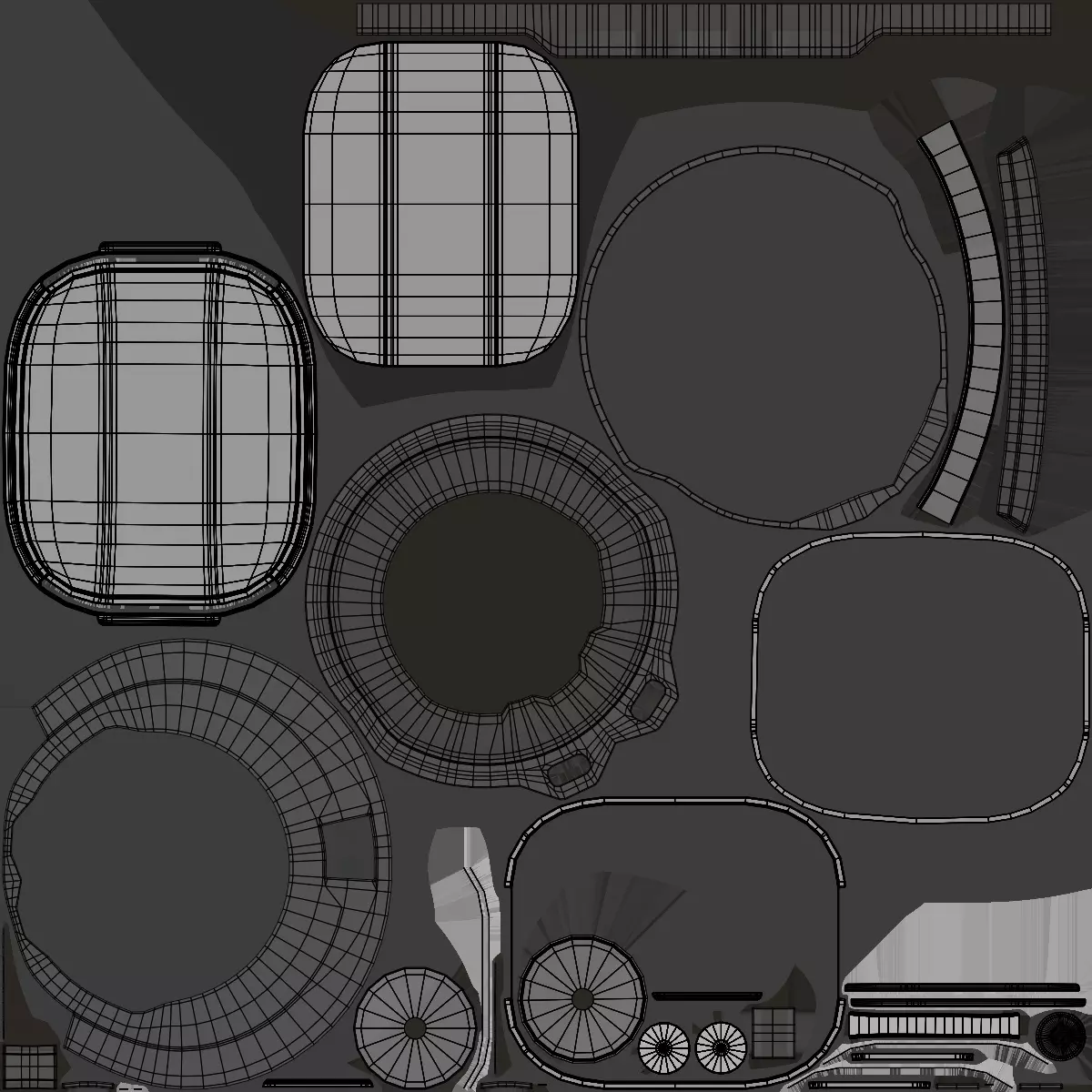 Restaurant Service Robot Waiter BellaBot Pro Black PBR Low-poly 3D model_31