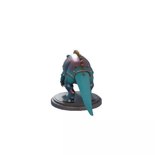 2732 Gothic Roaring Ankylosaurus Dinosaur 3D Model 3D print model_26