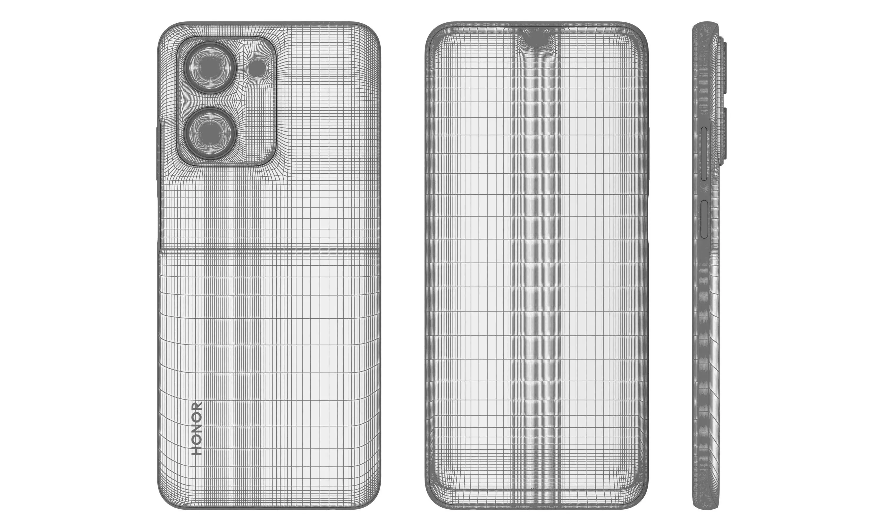 Honor Play7T All Colors High Poly 3D model_26