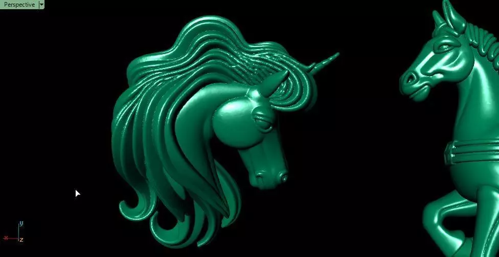 Horse 2 - Unicorn  3D print model_4