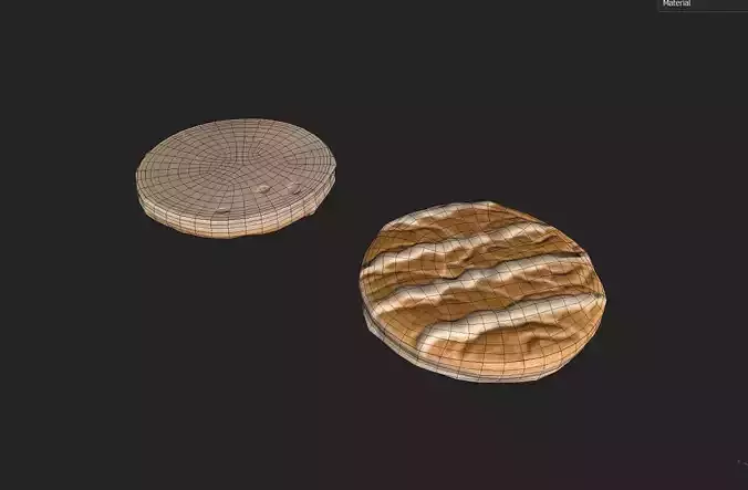 Cookie M01a Low-poly 3D model 7