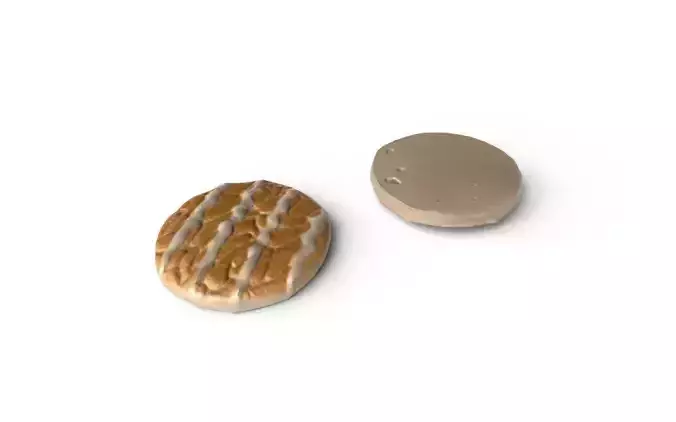 Cookie M01a Low-poly 3D model