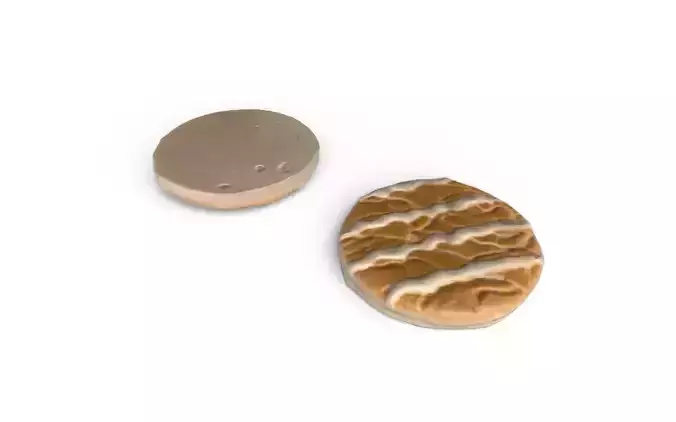 Cookie M01a Low-poly 3D model 6