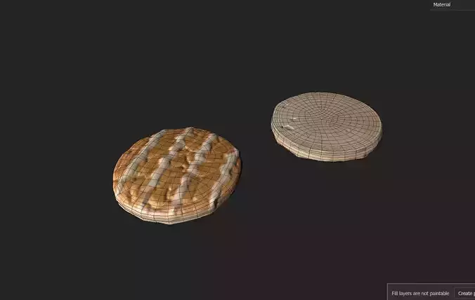 Cookie M01a Low-poly 3D model 2