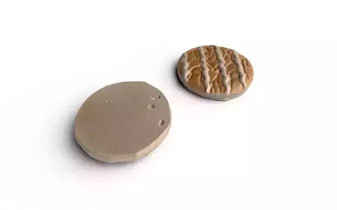 Cookie M01a Low-poly 3D model 5