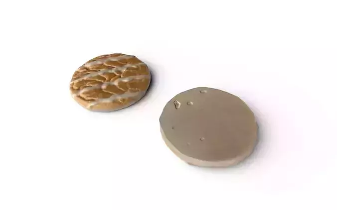 Cookie M01a Low-poly 3D model 4