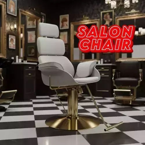 Salon Chair Barber Chair  High-Quality 3D Model