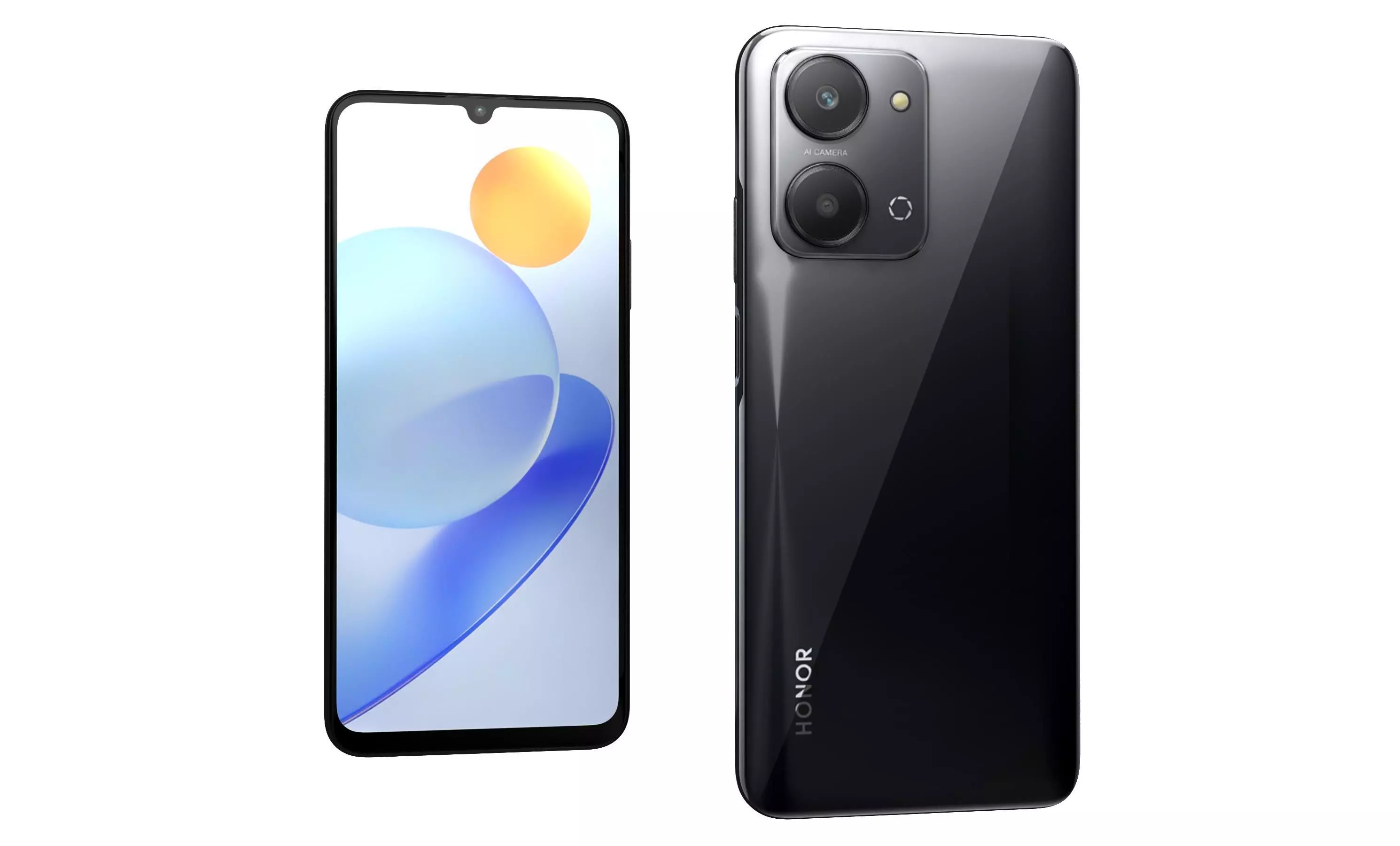 Honor Play7T Black High Poly 3D model_1