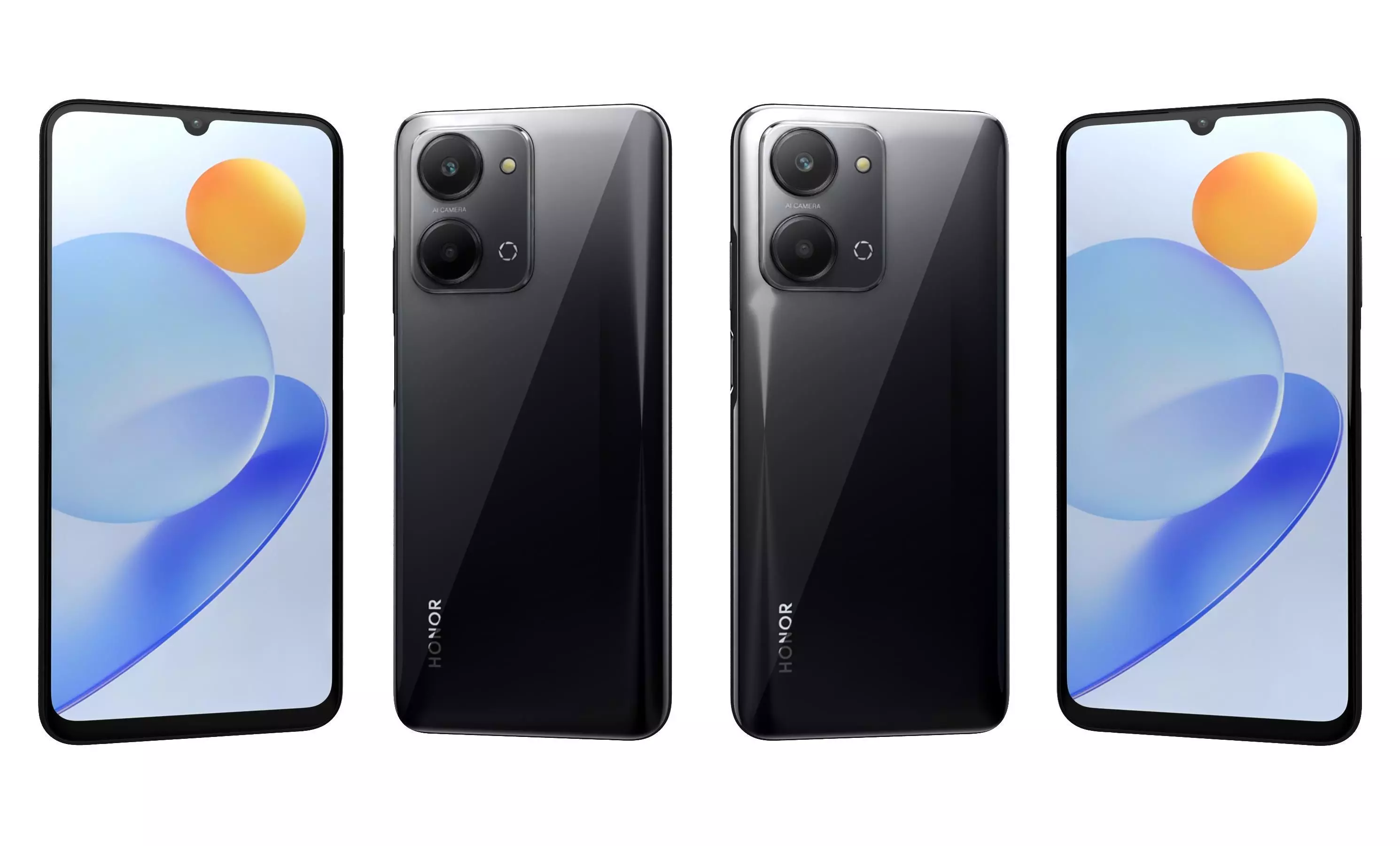 Honor Play7T Black High Poly 3D model_21