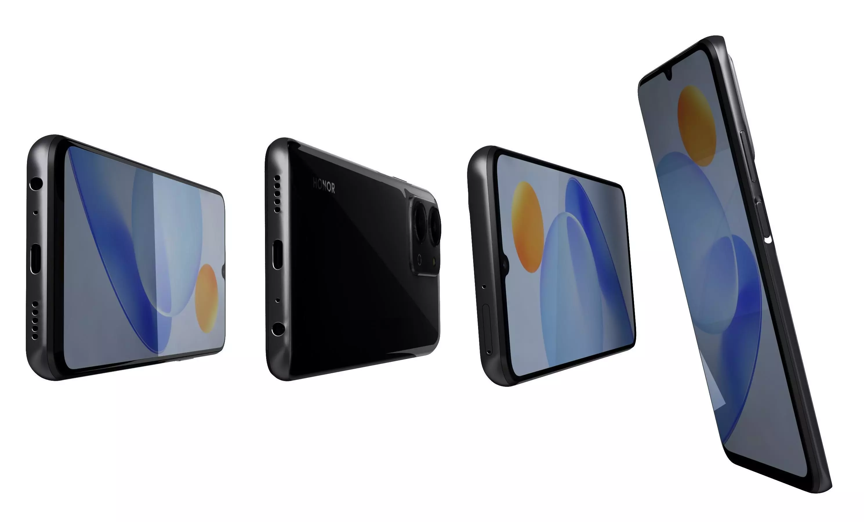 Honor Play7T Black High Poly 3D model_6