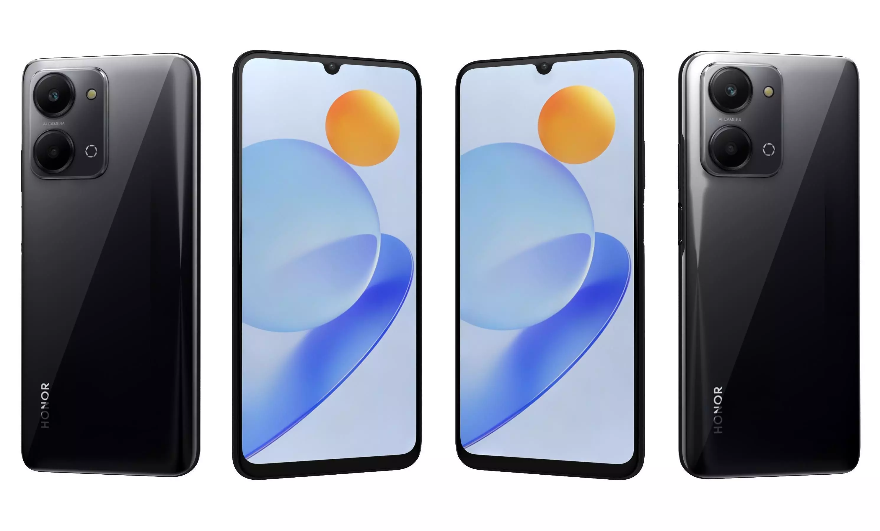 Honor Play7T Black High Poly 3D model_27