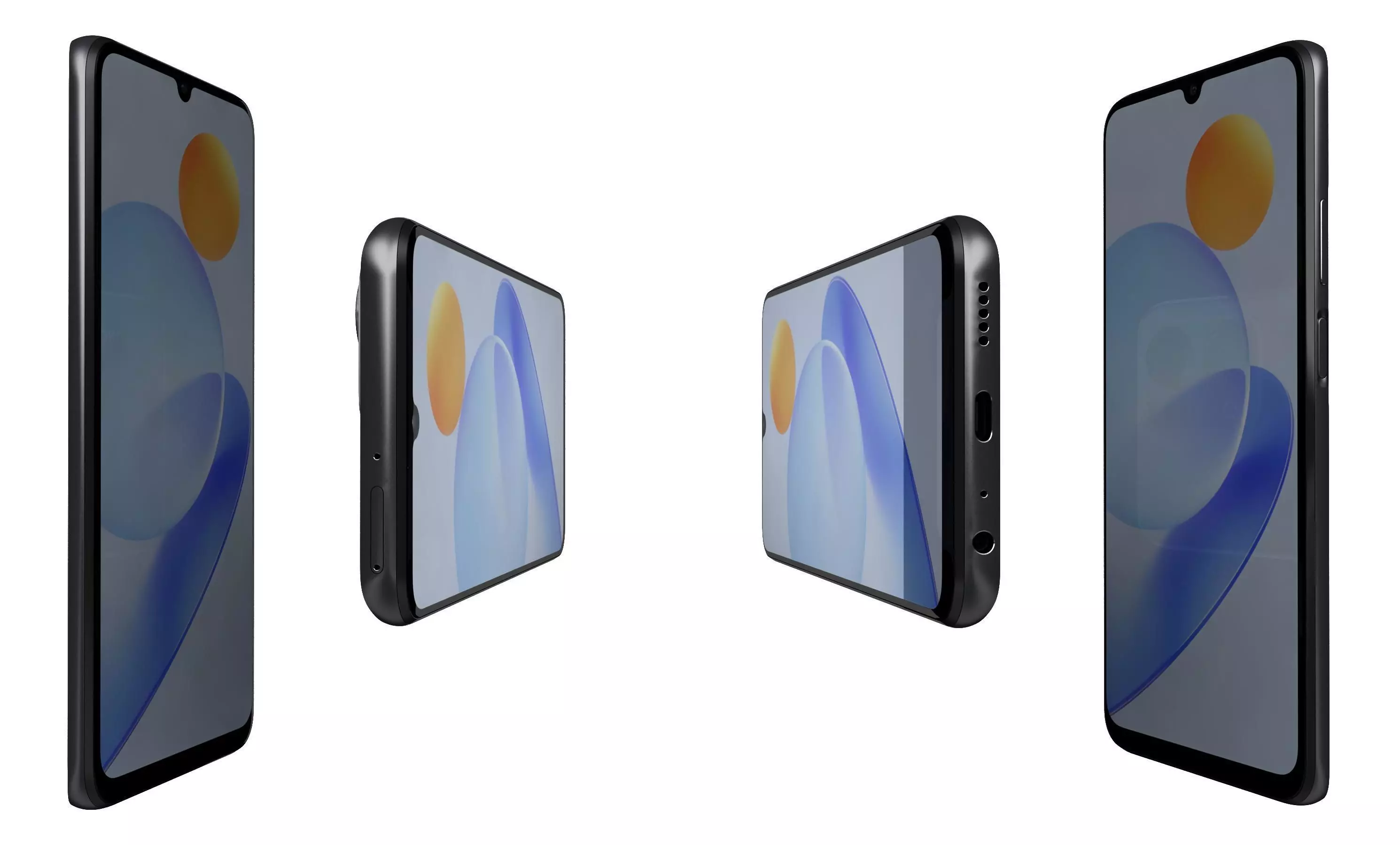 Honor Play7T Black High Poly 3D model_2