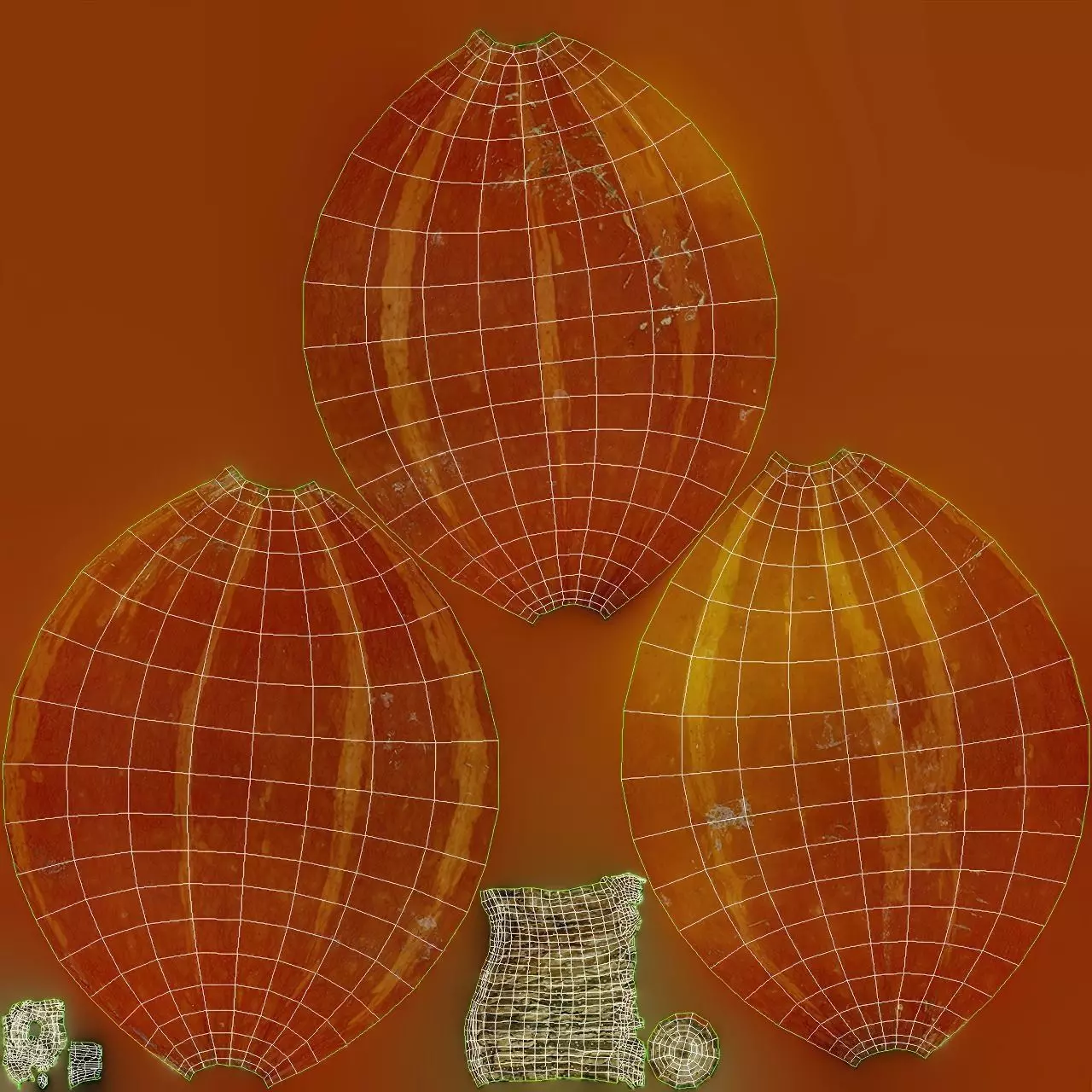 Scanned pumpkins 3D Model Collection 3D model_12