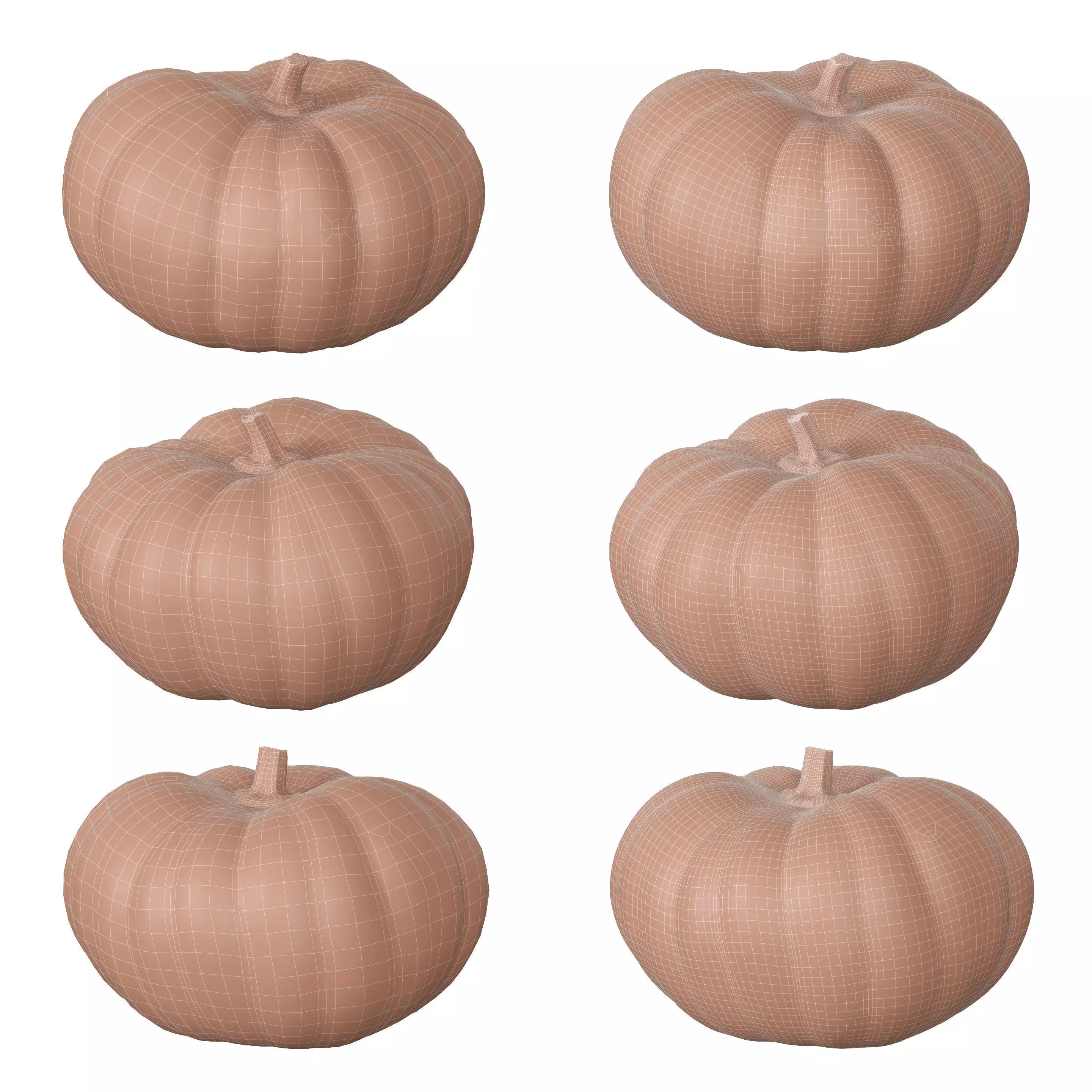 Scanned pumpkins 3D Model Collection 3D model_11
