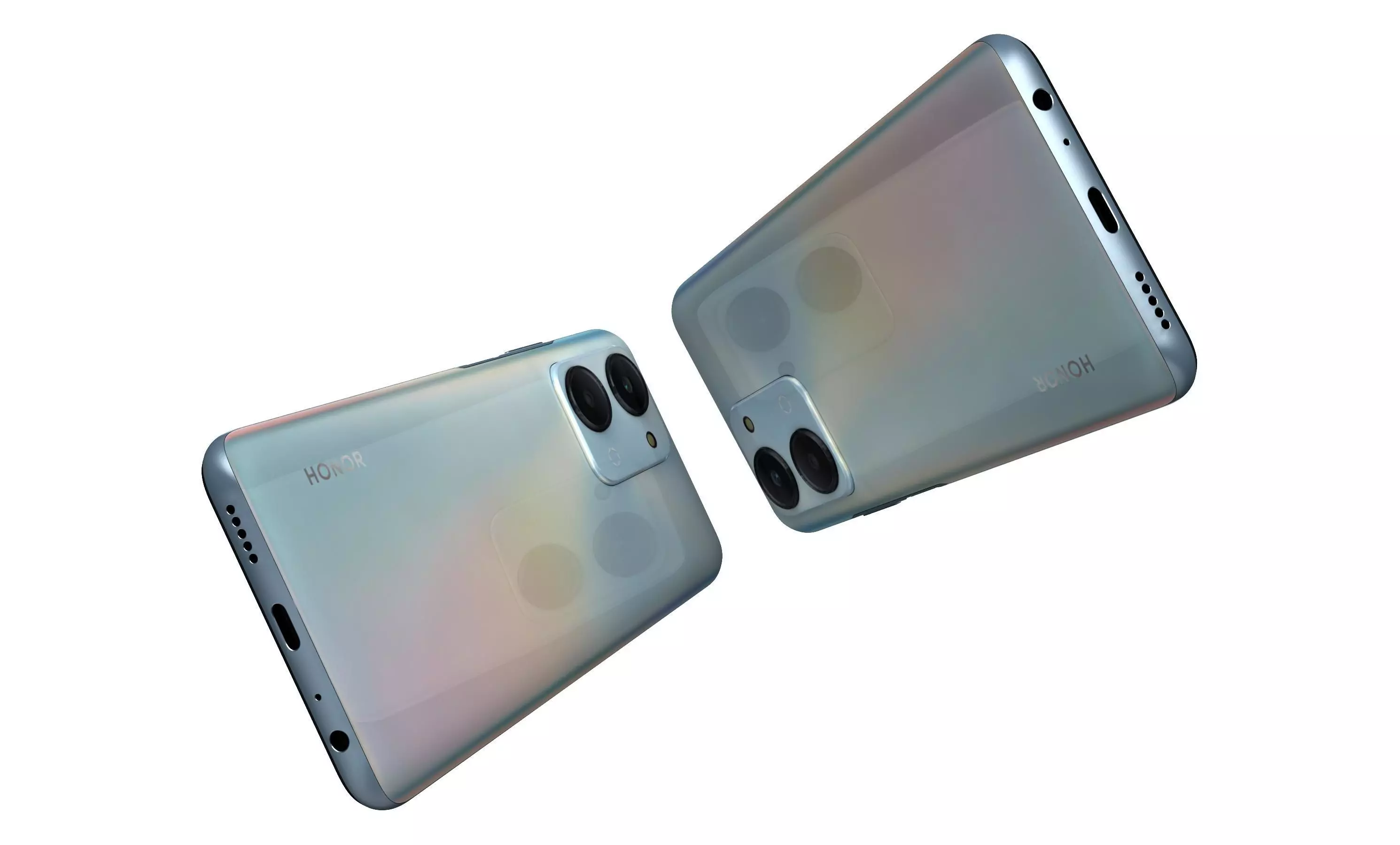 Honor Play7T White High Poly 3D model_4