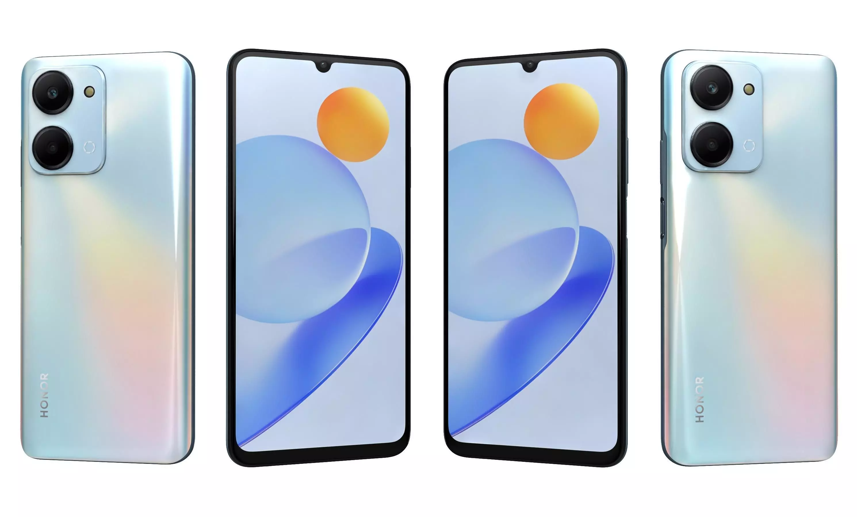 Honor Play7T White High Poly 3D model_27