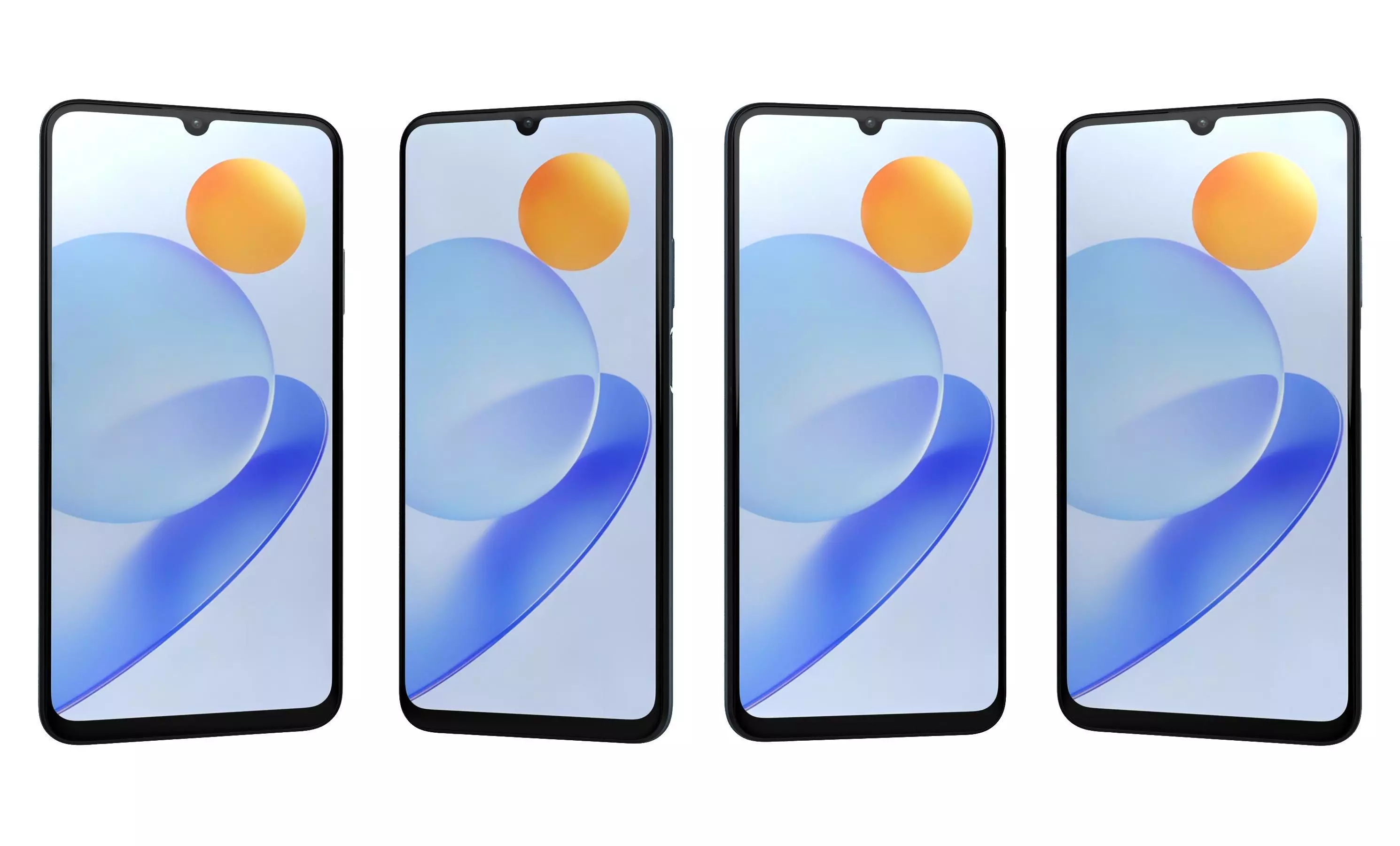 Honor Play7T White High Poly 3D model_10