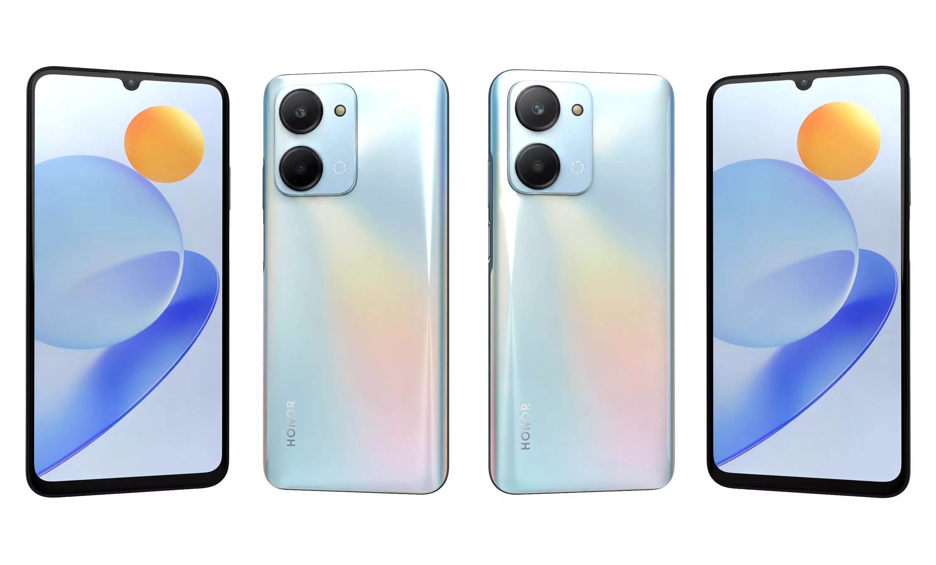 Honor Play7T White High Poly 3D model_21