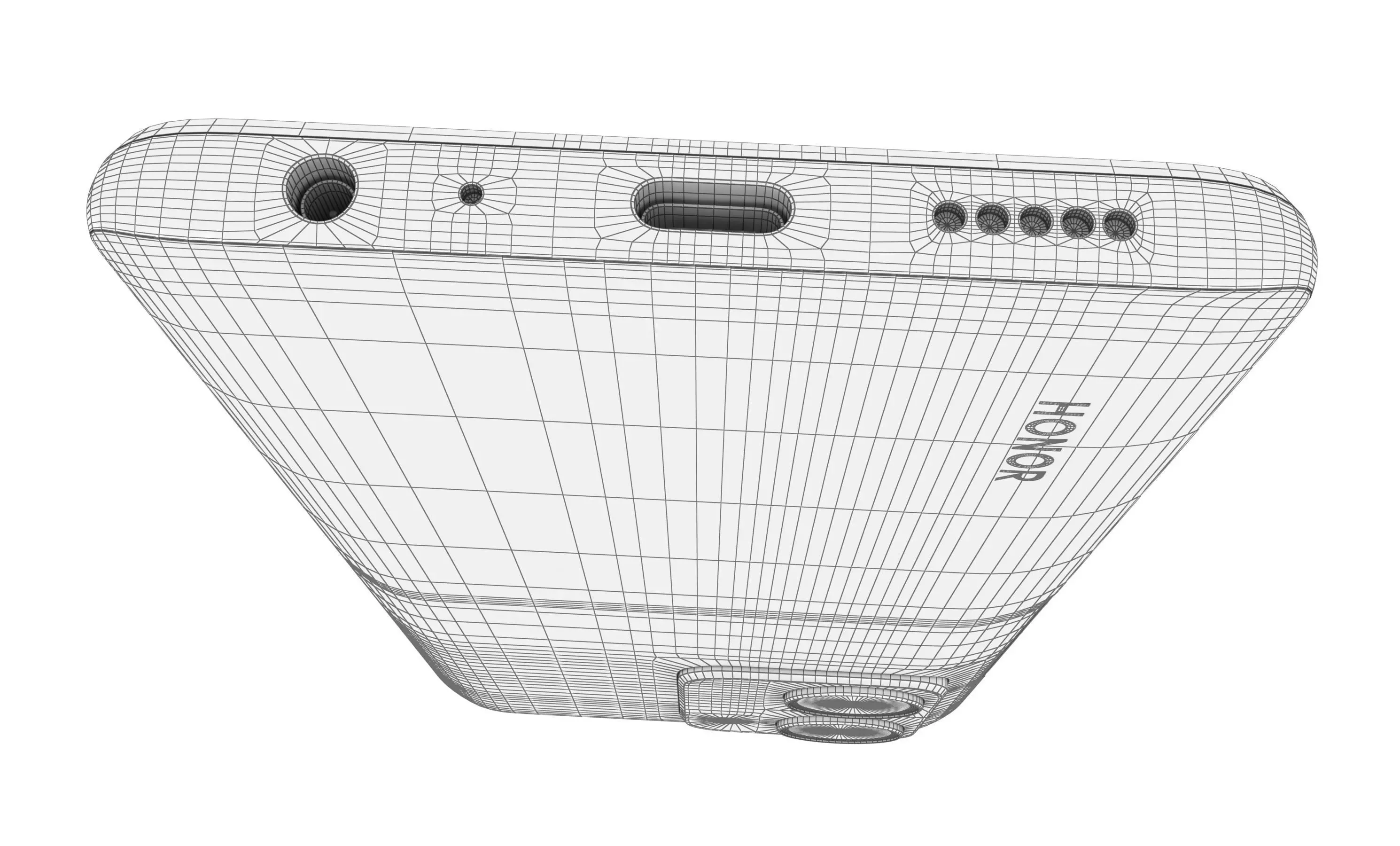 Honor Play7T White High Poly 3D model_16