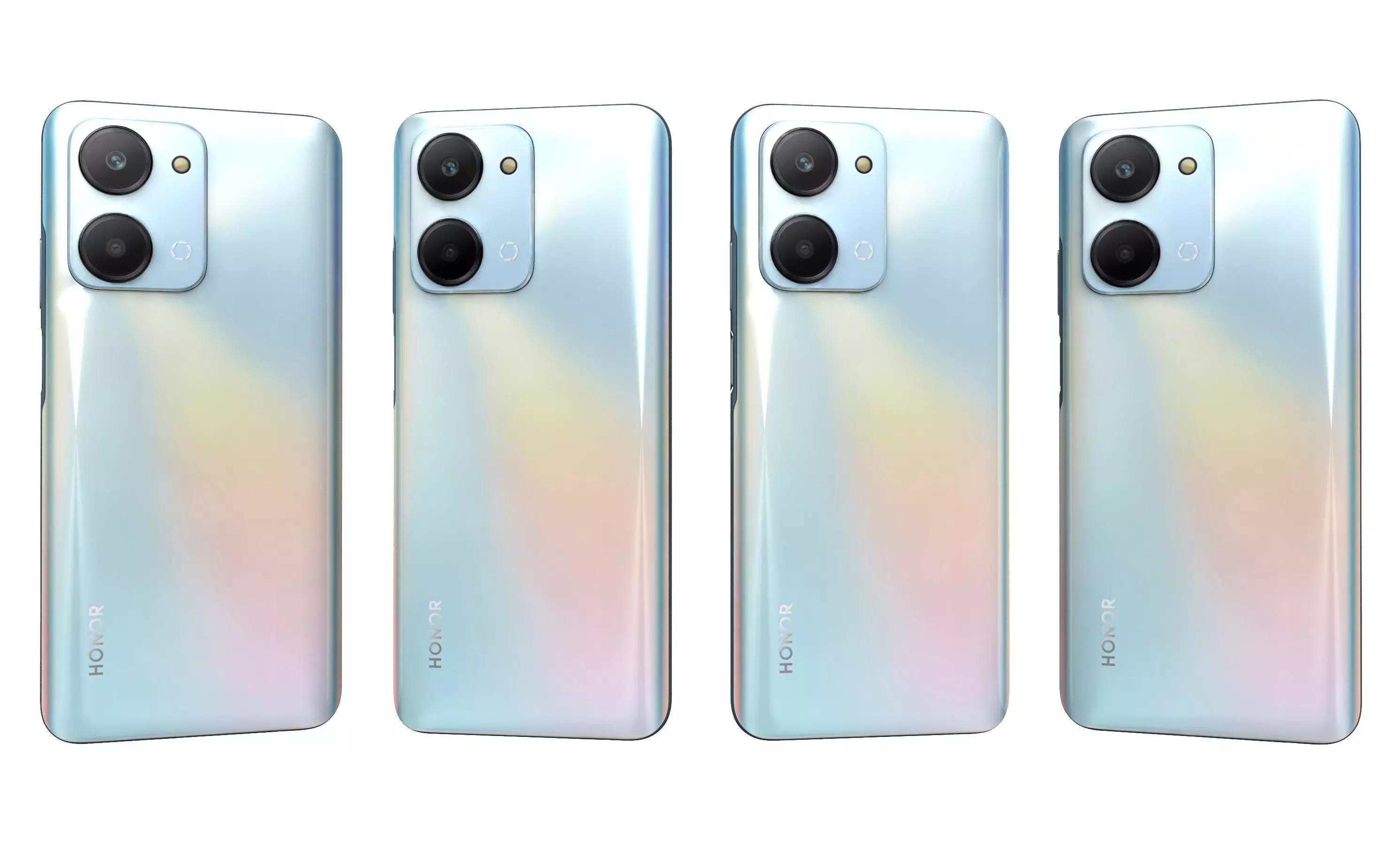 Honor Play7T White High Poly 3D model_24