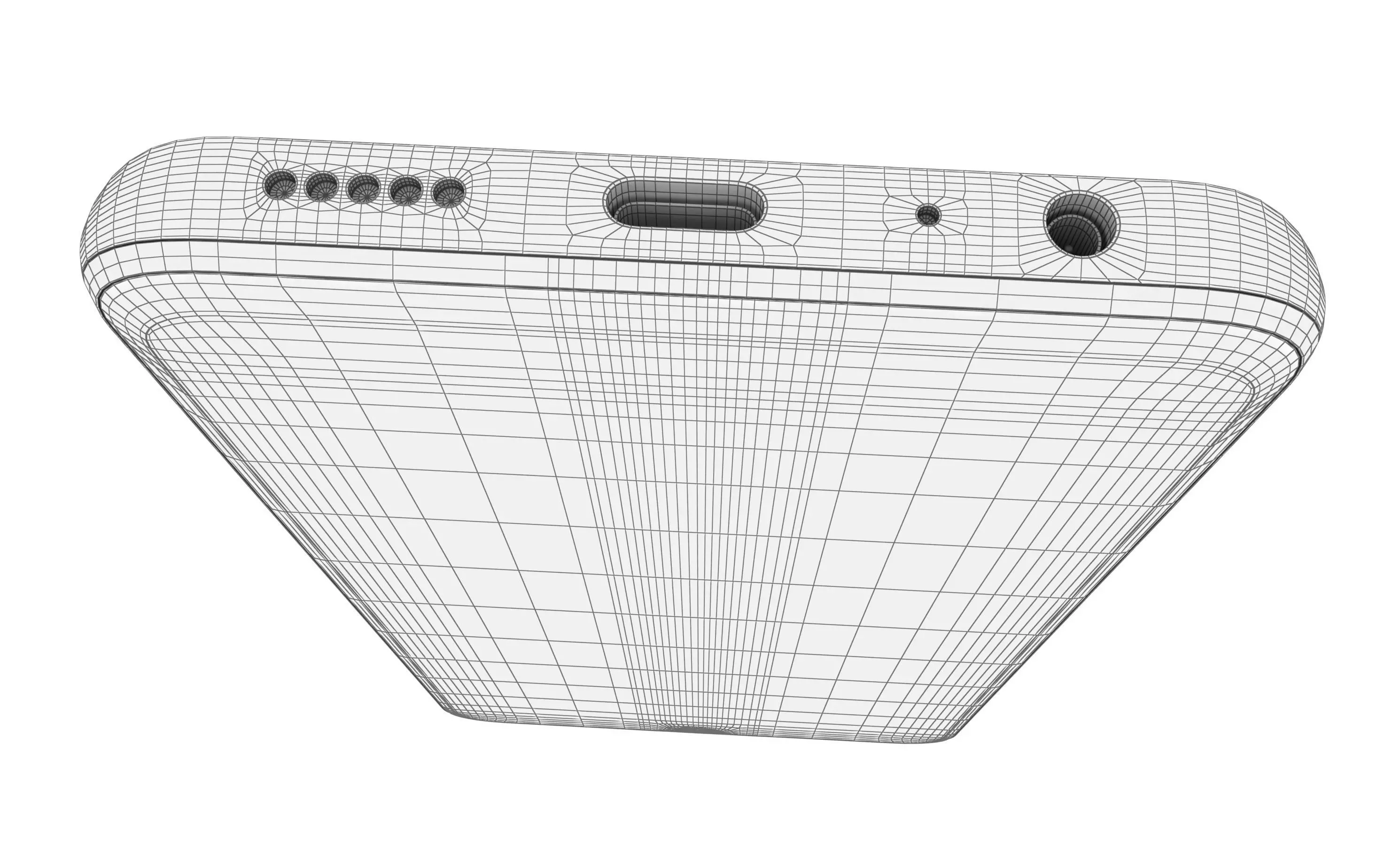 Honor Play7T White High Poly 3D model_15